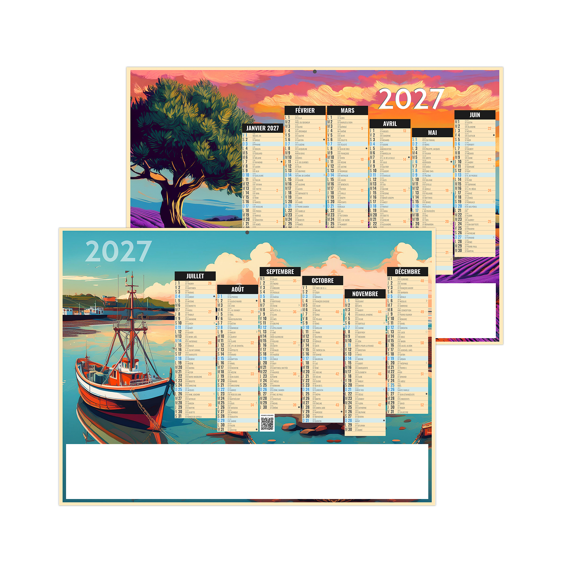 Pictural 2027 – Calendrier avec logo - vue 1