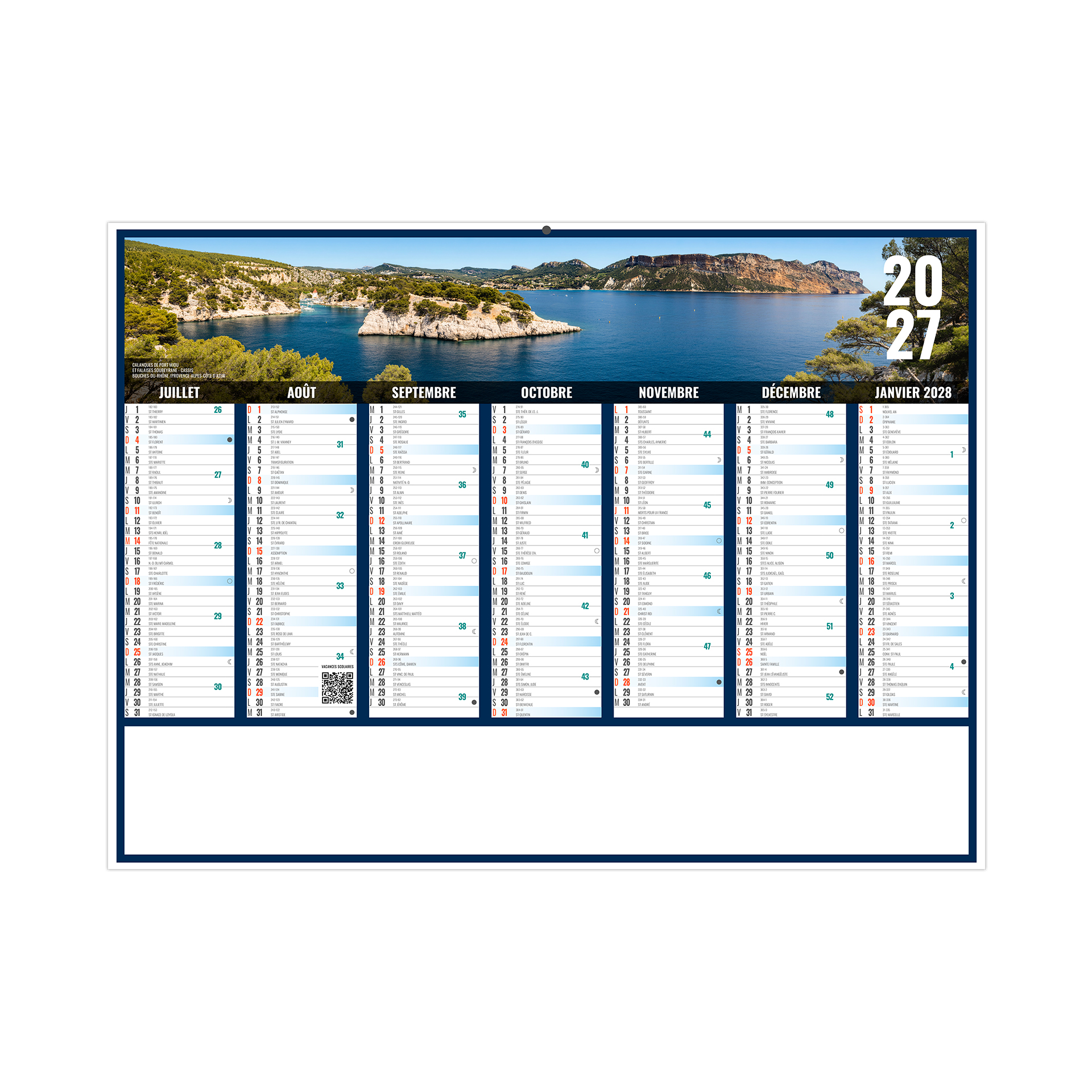 Liberté paca 2027 – Calendrier avec logo - vue 3