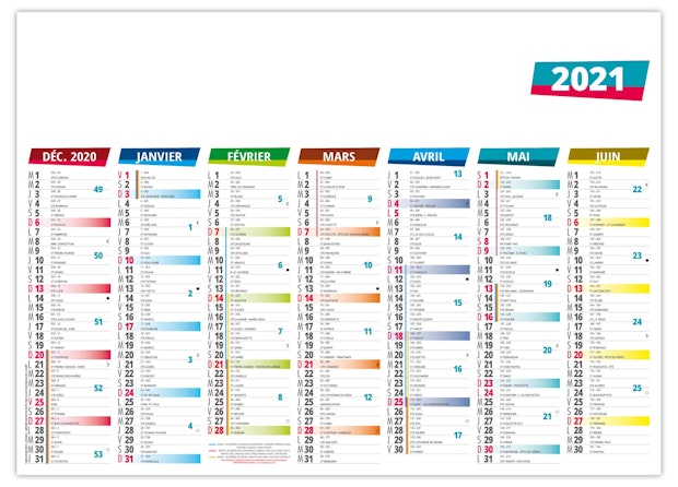 Calendrier personnalise arlequin 270x208