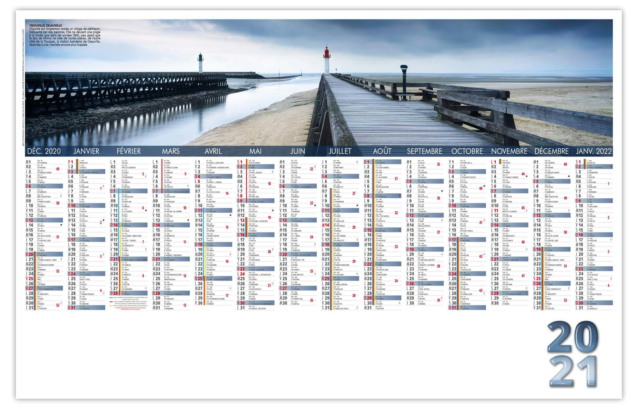 Calendrier Bancaire Publicitaire 2021 Photo Normandie calendrier courses camarguaises 2021