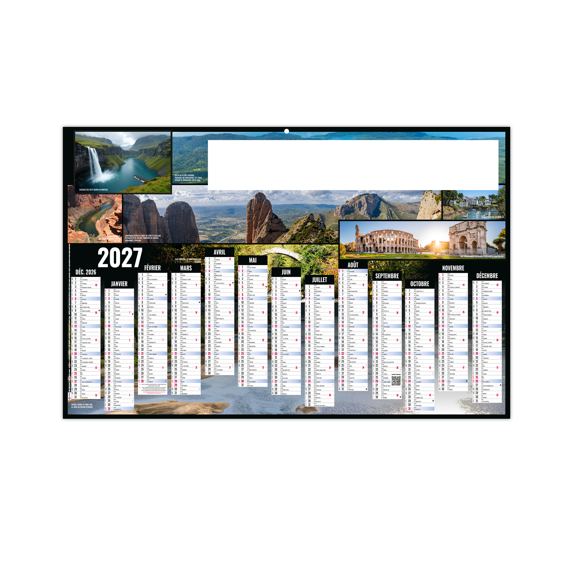 Tour du monde 2027 – Calendrier avec logo