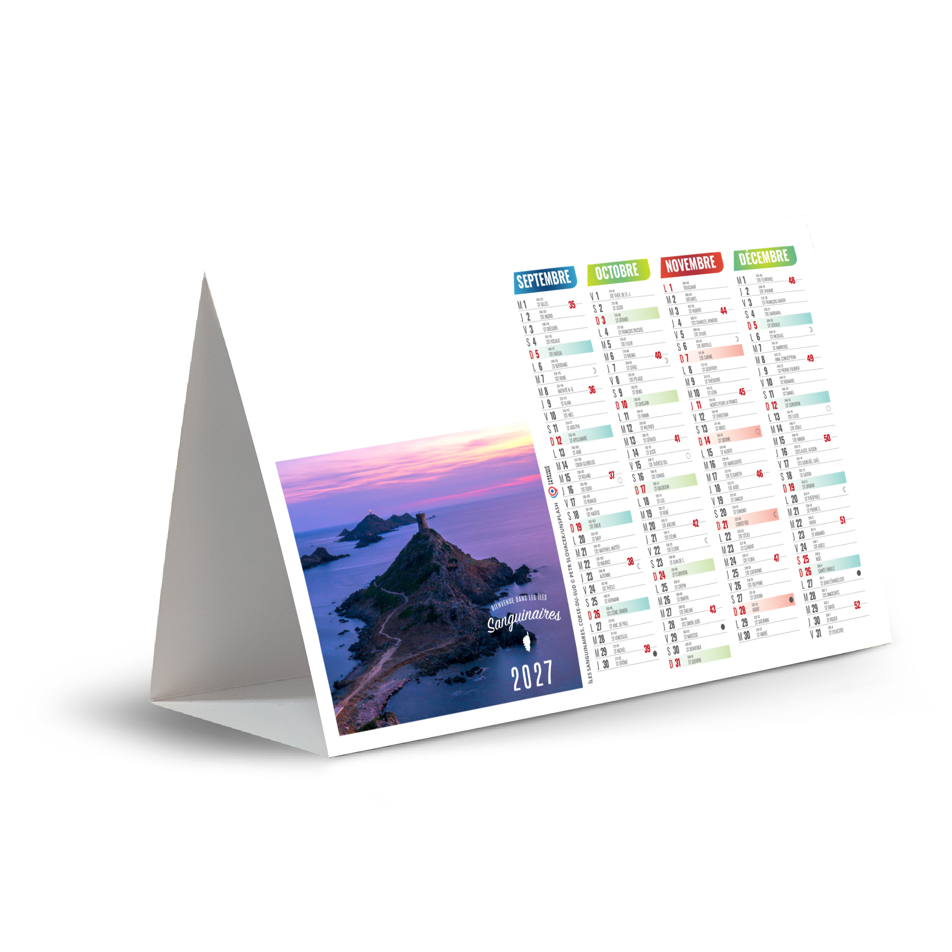Ajaccio 2027 — calendrier 2027 personnalisé Aubervilliers