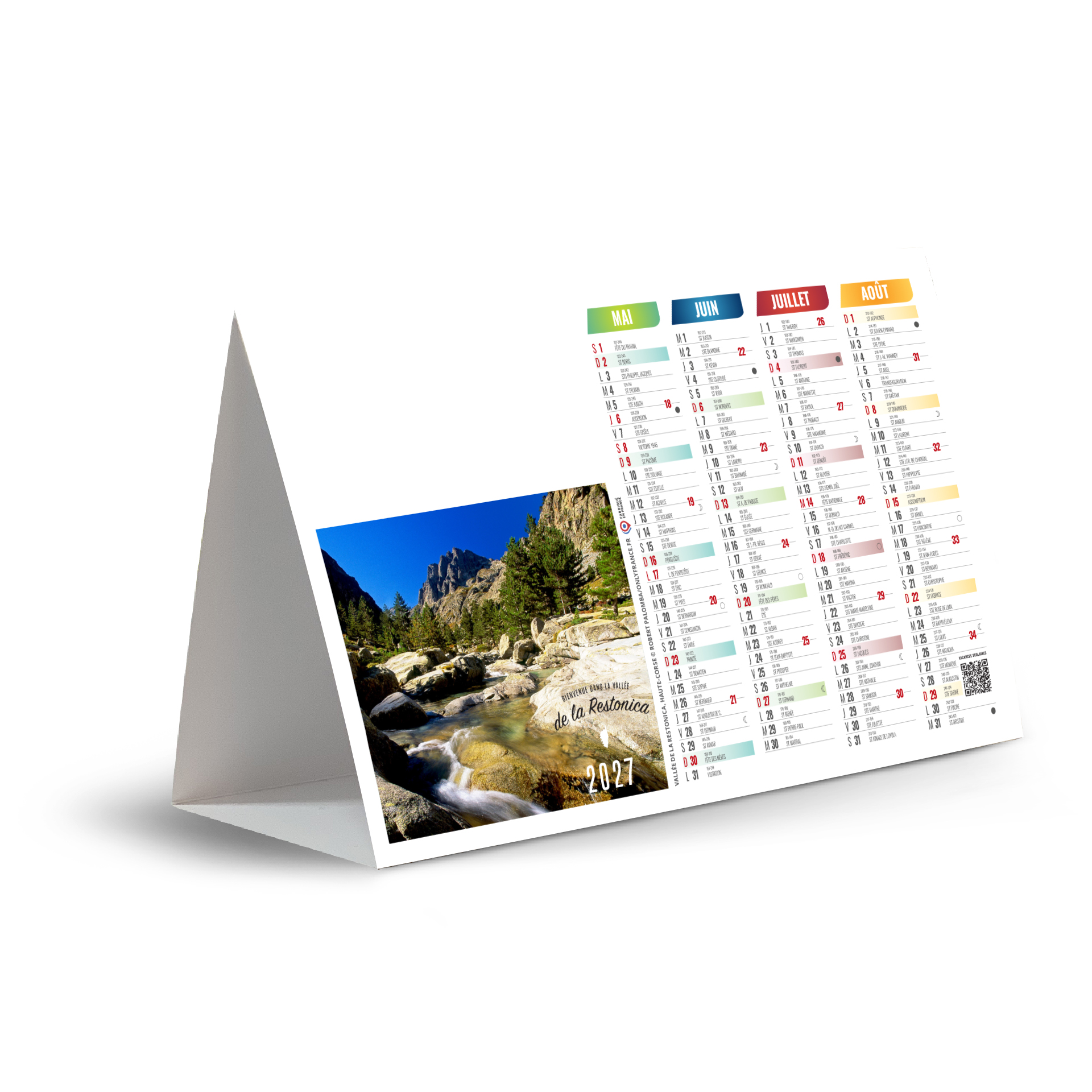 Ajaccio 2027 – Calendrier avec logo - vue 3