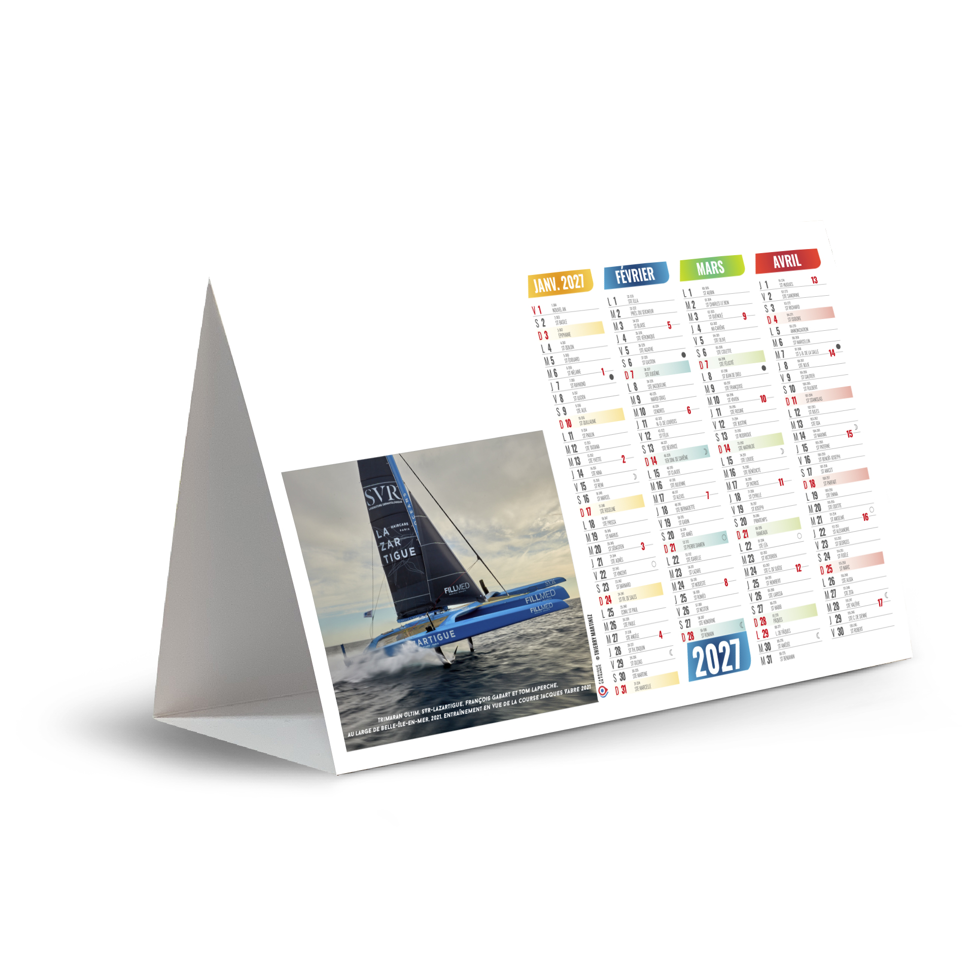 Cordage 2027 – Calendrier avec logo - vue 2
