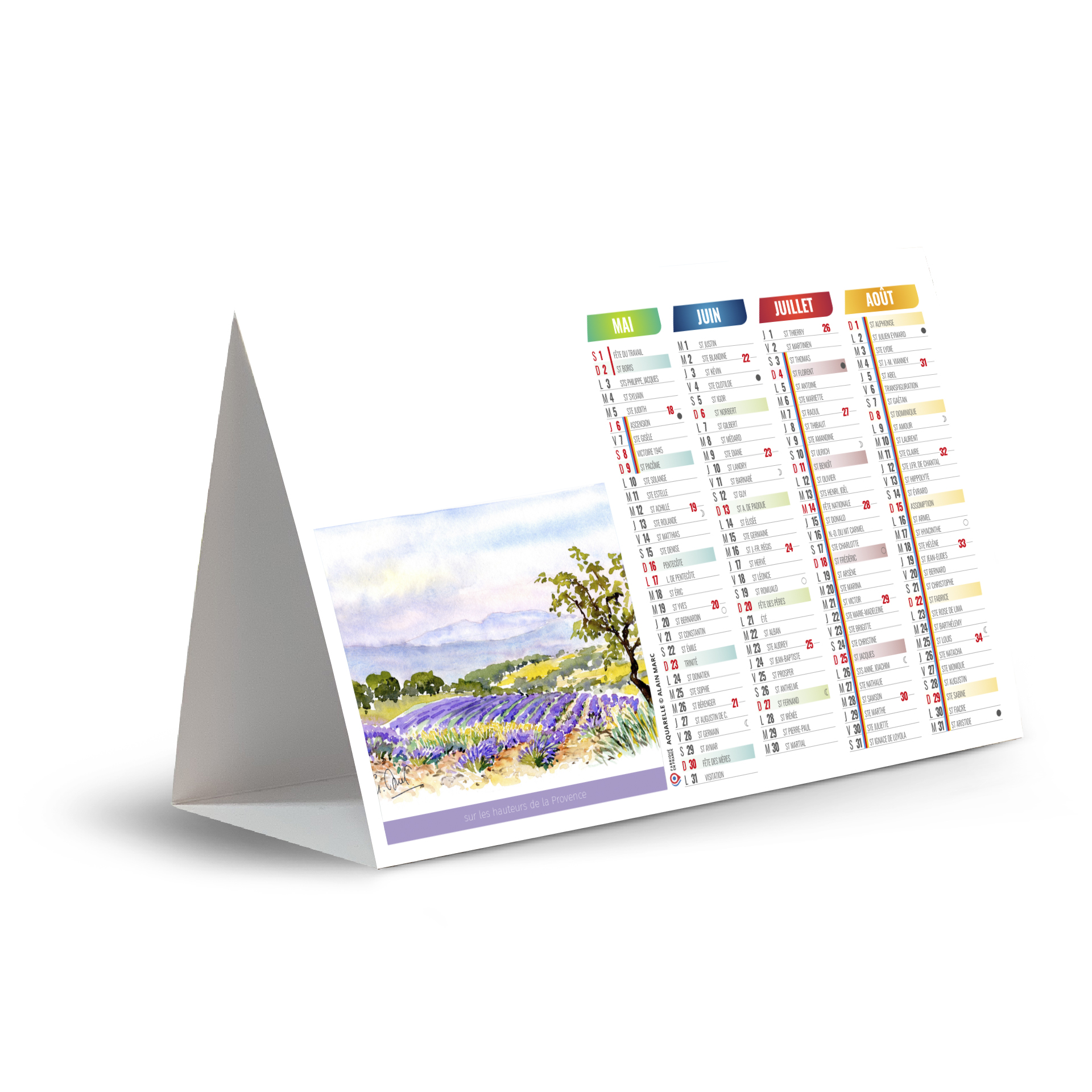 Croquis 2027 – Calendrier avec logo - vue 2