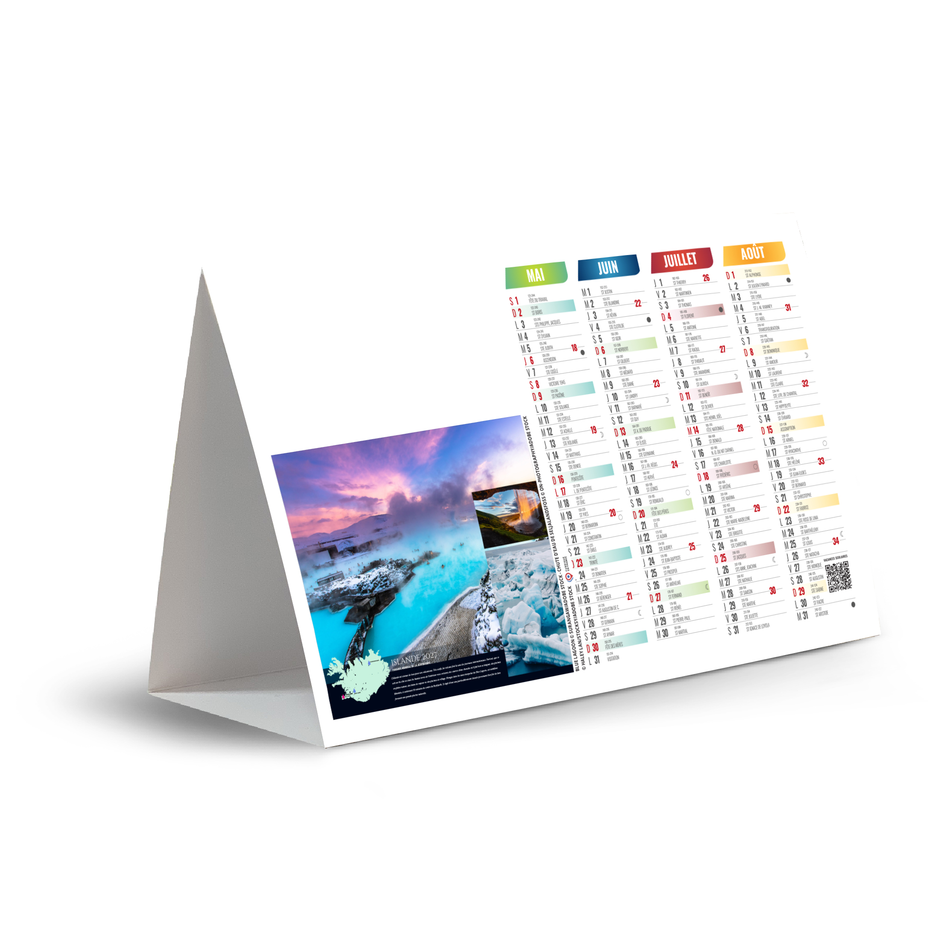 Thermalisme 2027 – Calendrier avec logo - vue 1