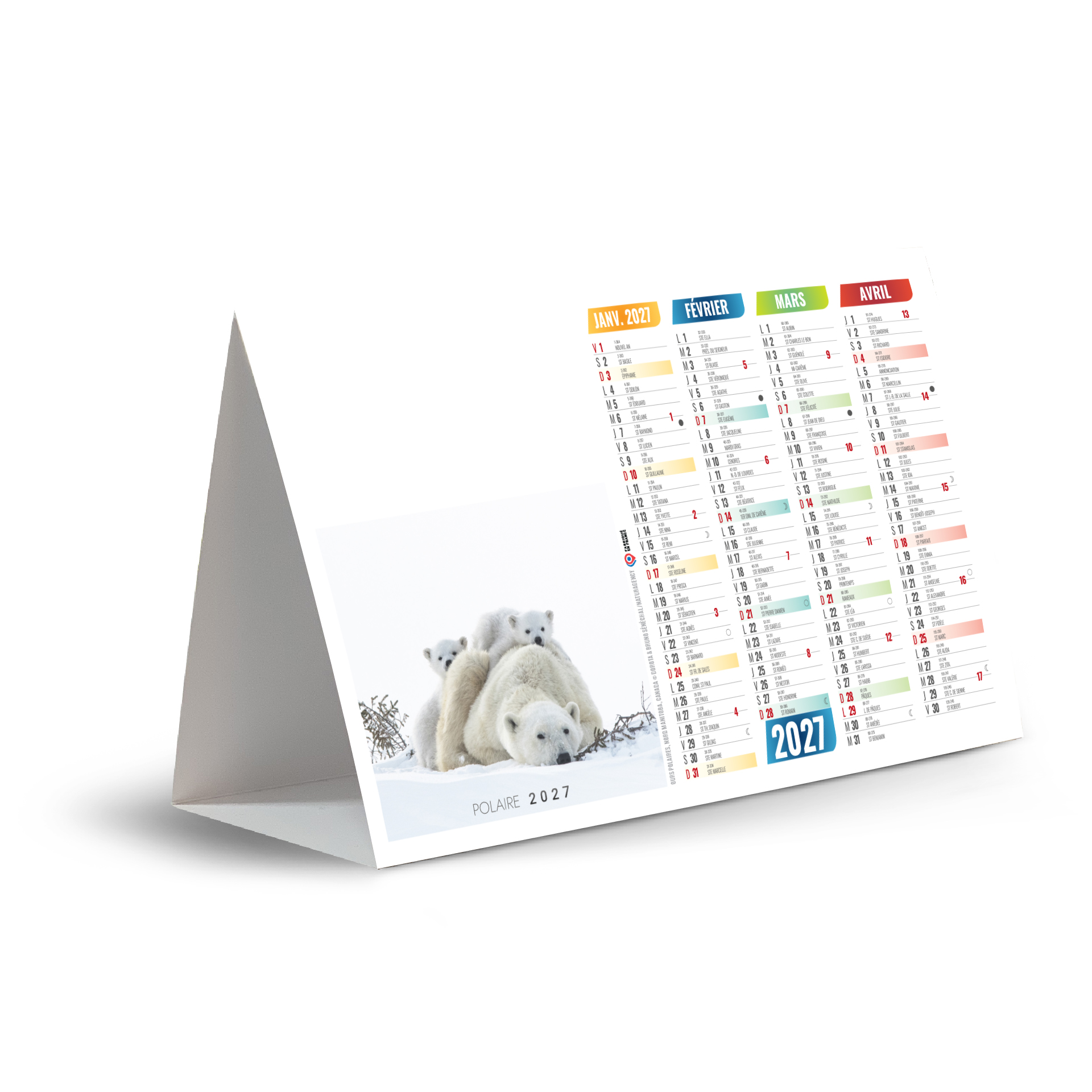 Iceberg 2027 – Calendrier avec logo - vue 2