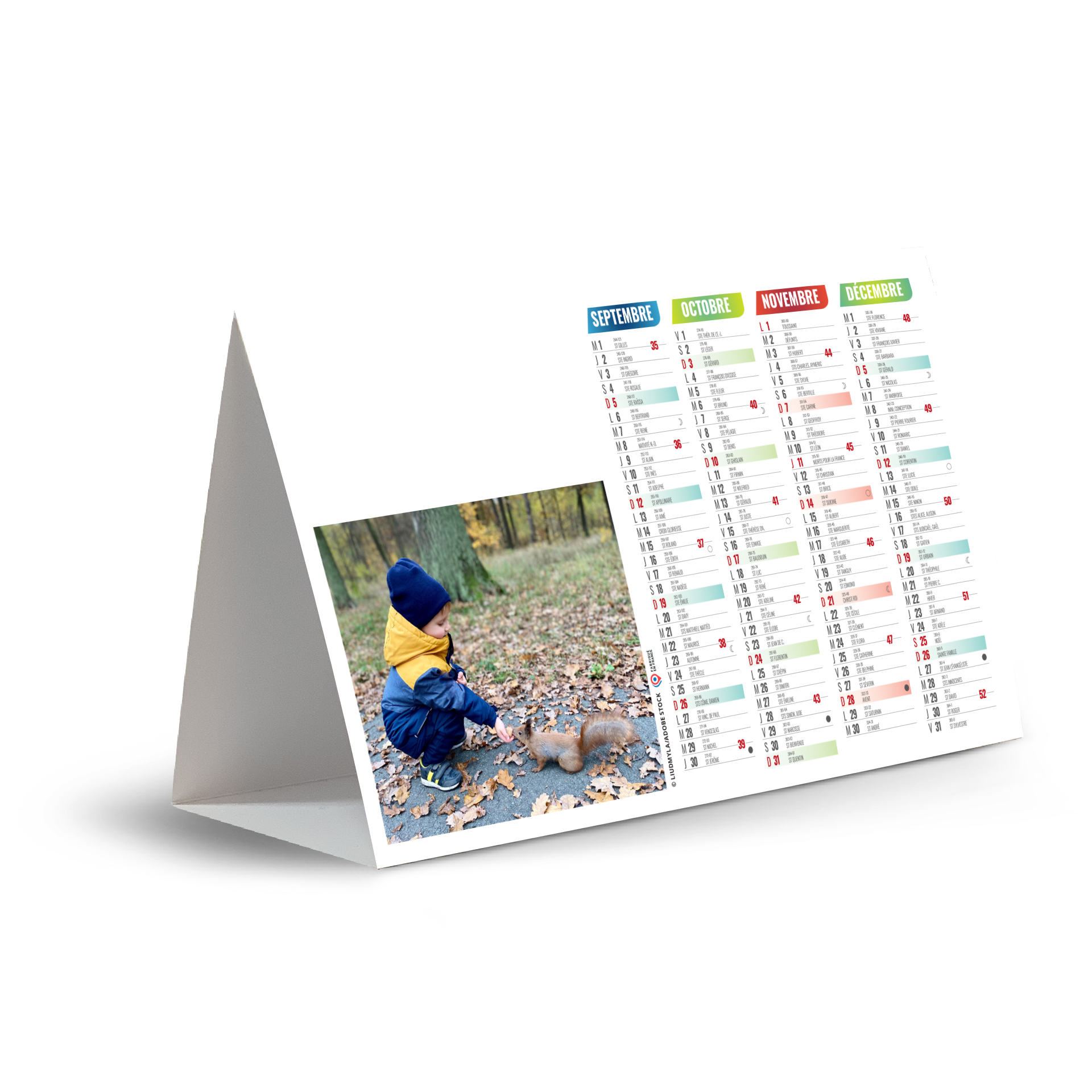 Kids 2027 – Calendrier avec logo - vue 1