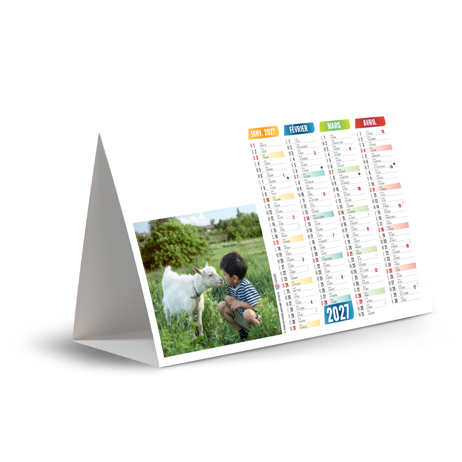 Kids 2027 – Calendrier avec logo - vue 2