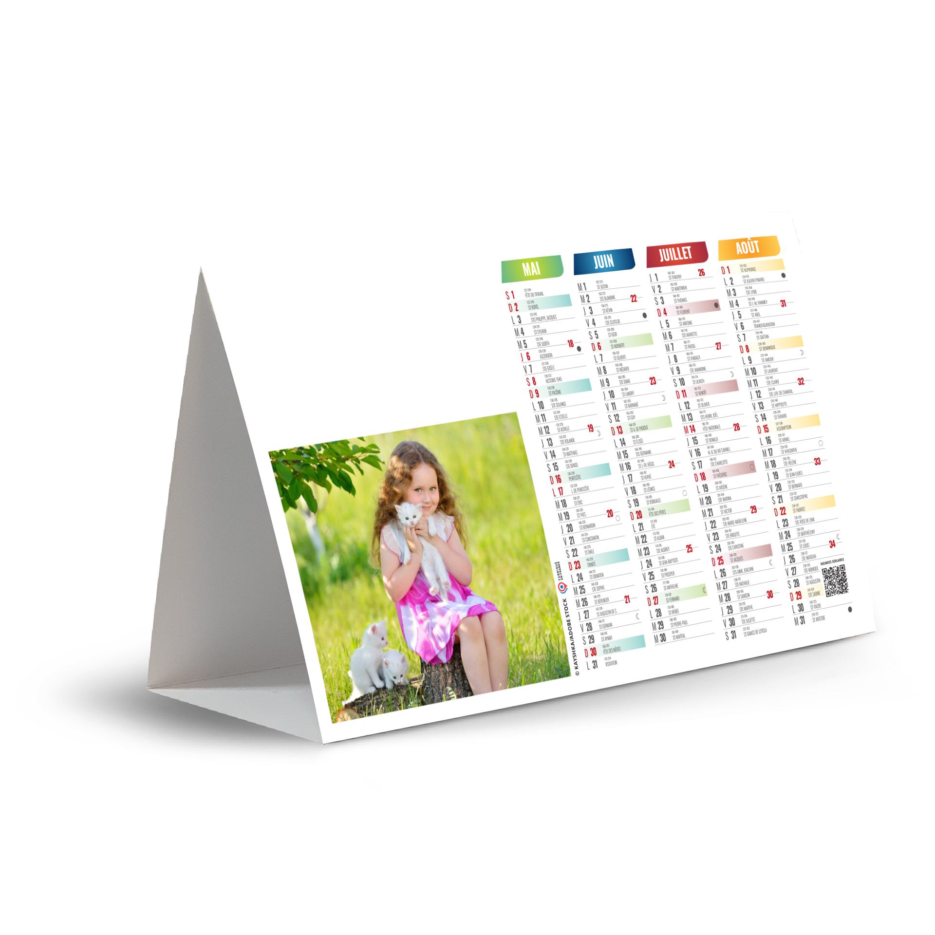 Kids 2027 – Calendrier avec logo - vue 3