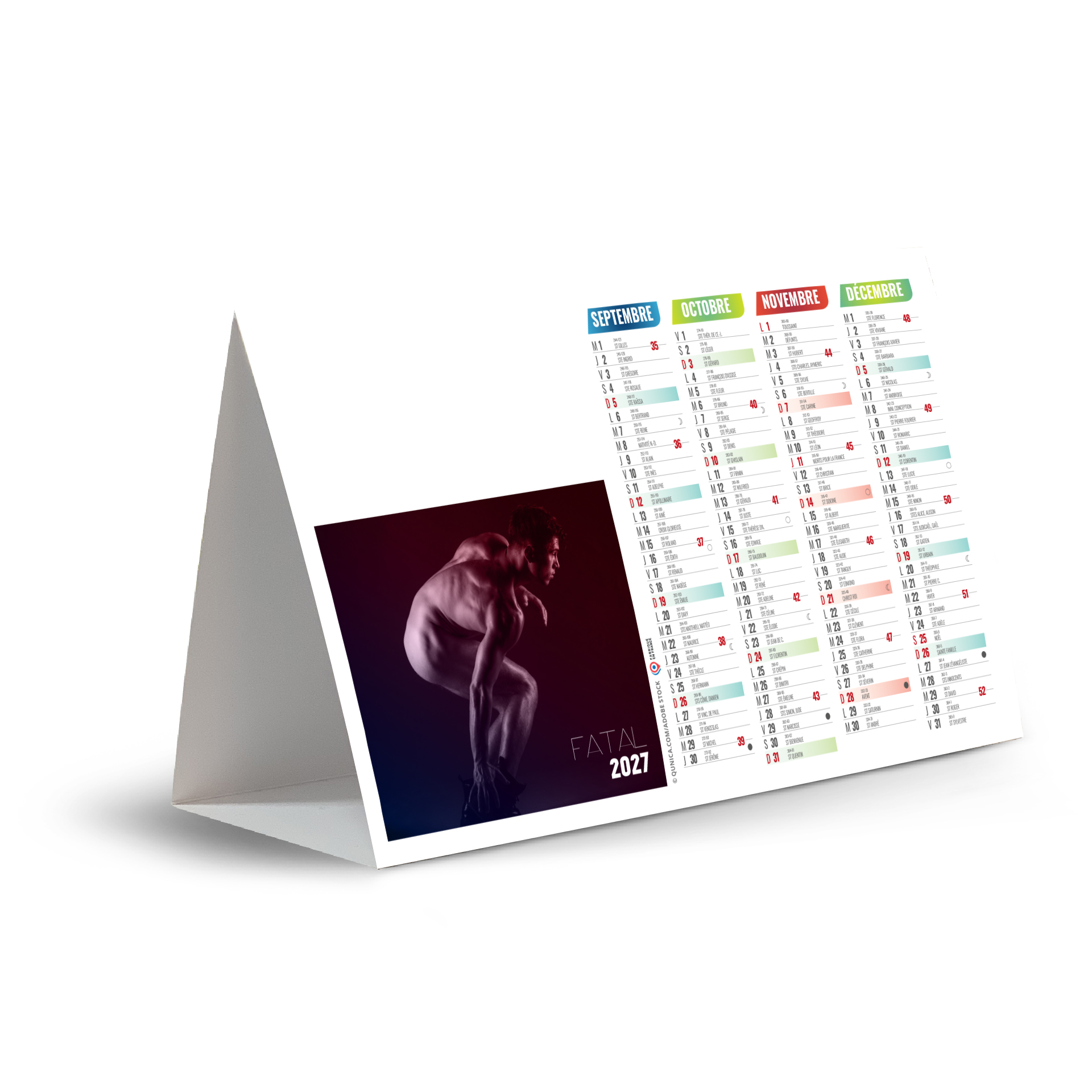 Mecs 2027 – Calendrier avec logo - vue 1
