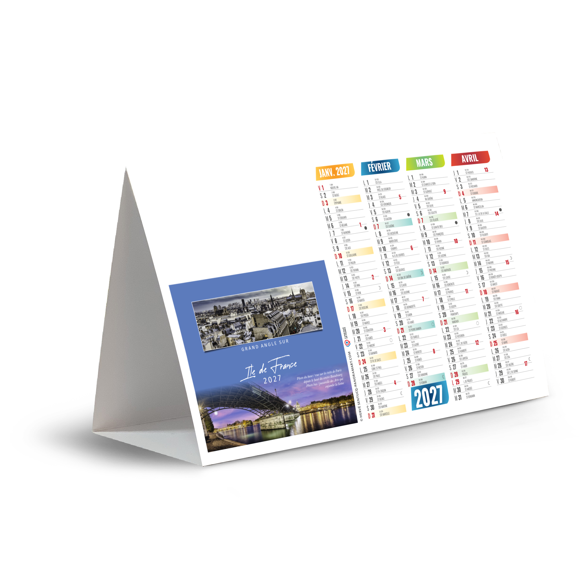 Points de vue 2027 – Calendrier avec logo - vue 2