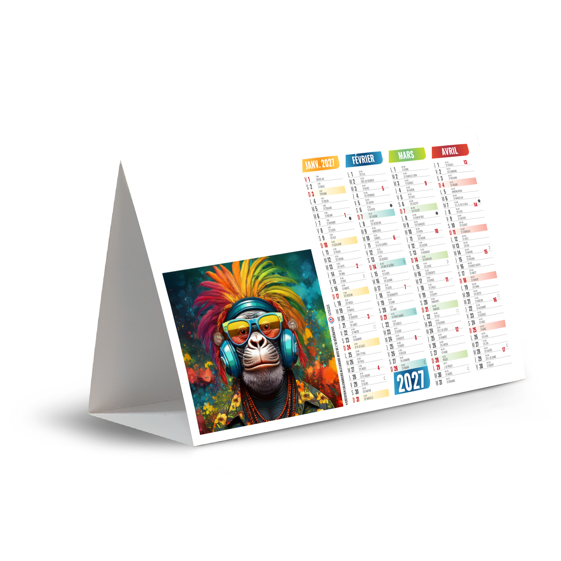 Spray 2027 – Calendrier avec logo - vue 2