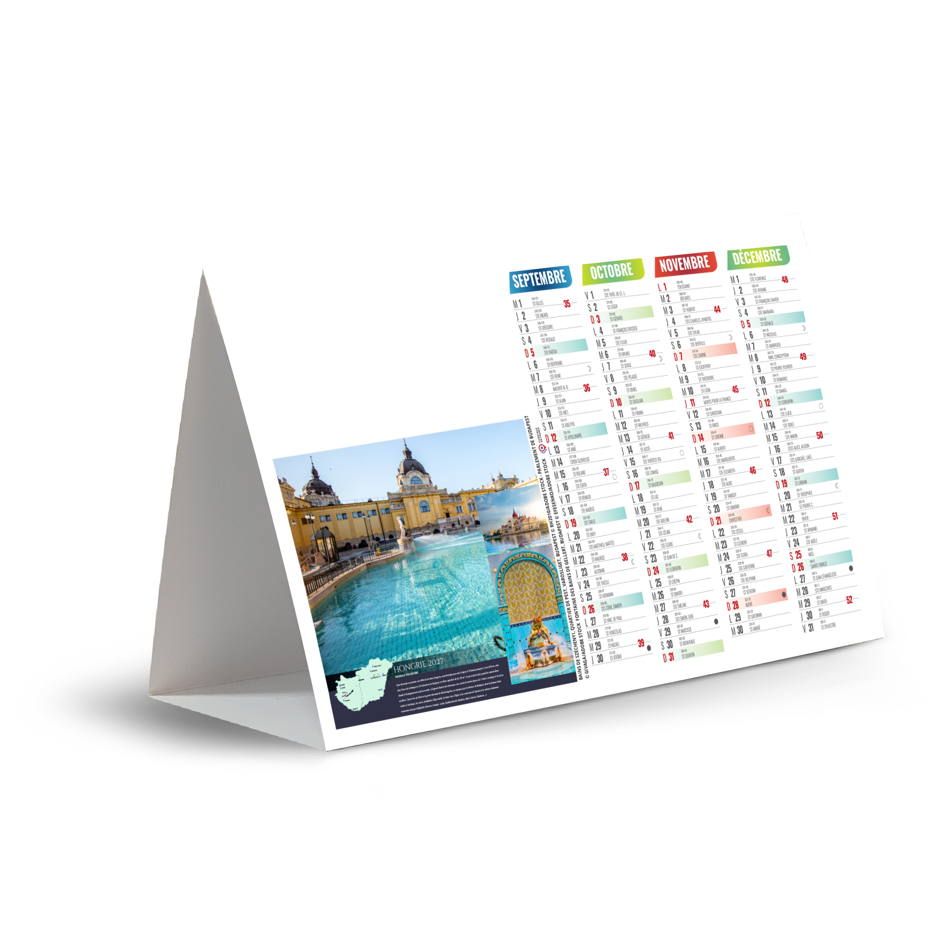 Thermalisme 2027 – Calendrier avec logo - vue 3