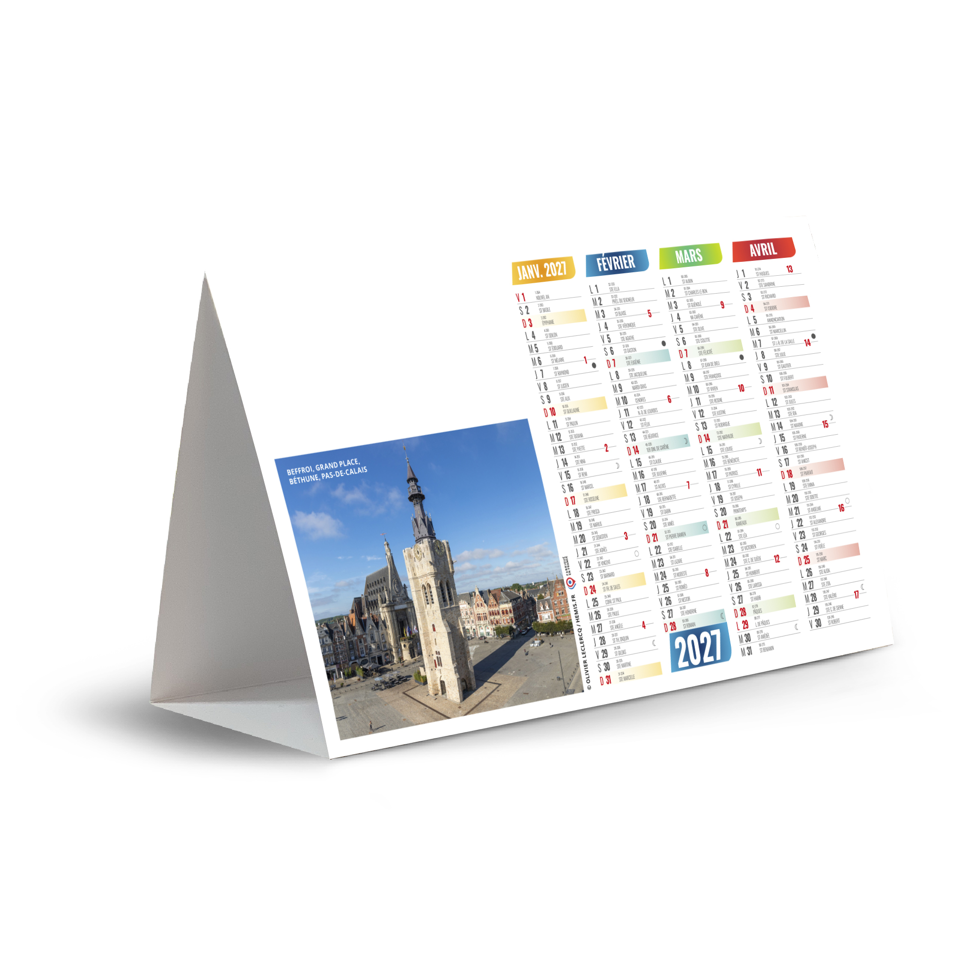 Tradition 2027 – Calendrier avec logo - vue 2