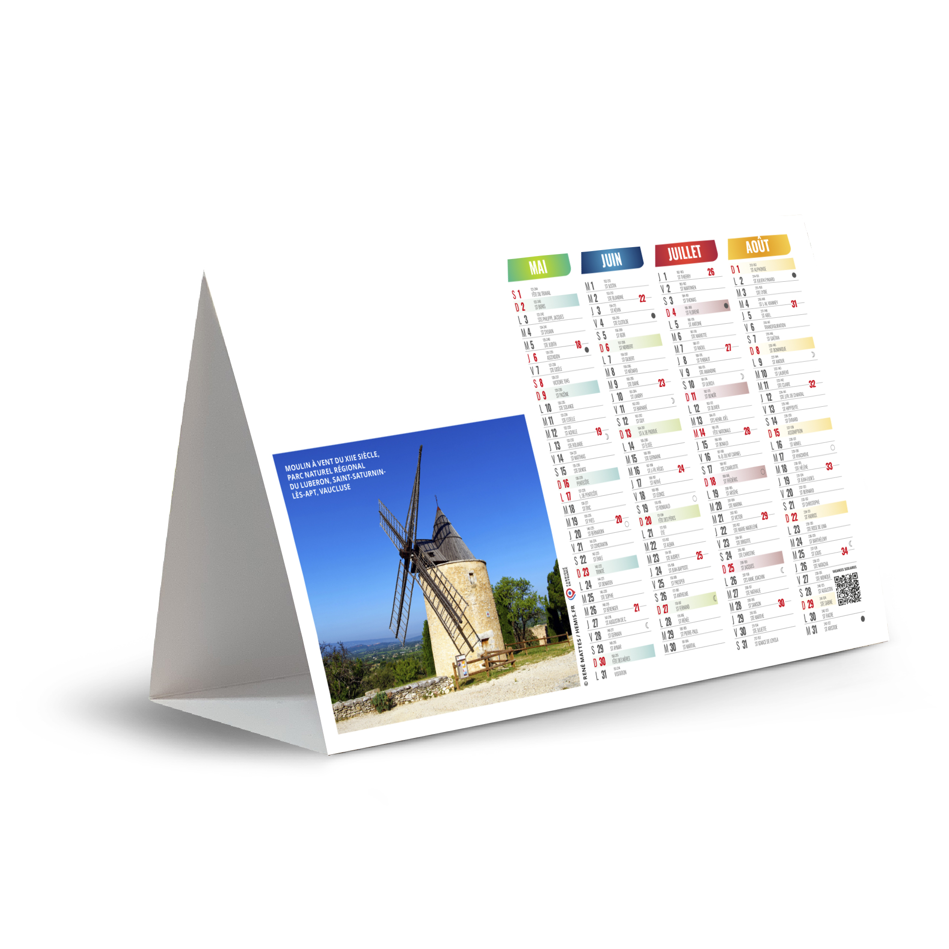 Tradition 2027 – Calendrier avec logo - vue 3