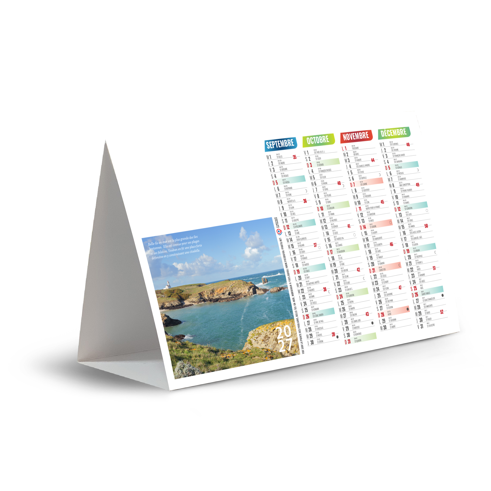 Triskele 2027 – Calendrier avec logo - vue 3