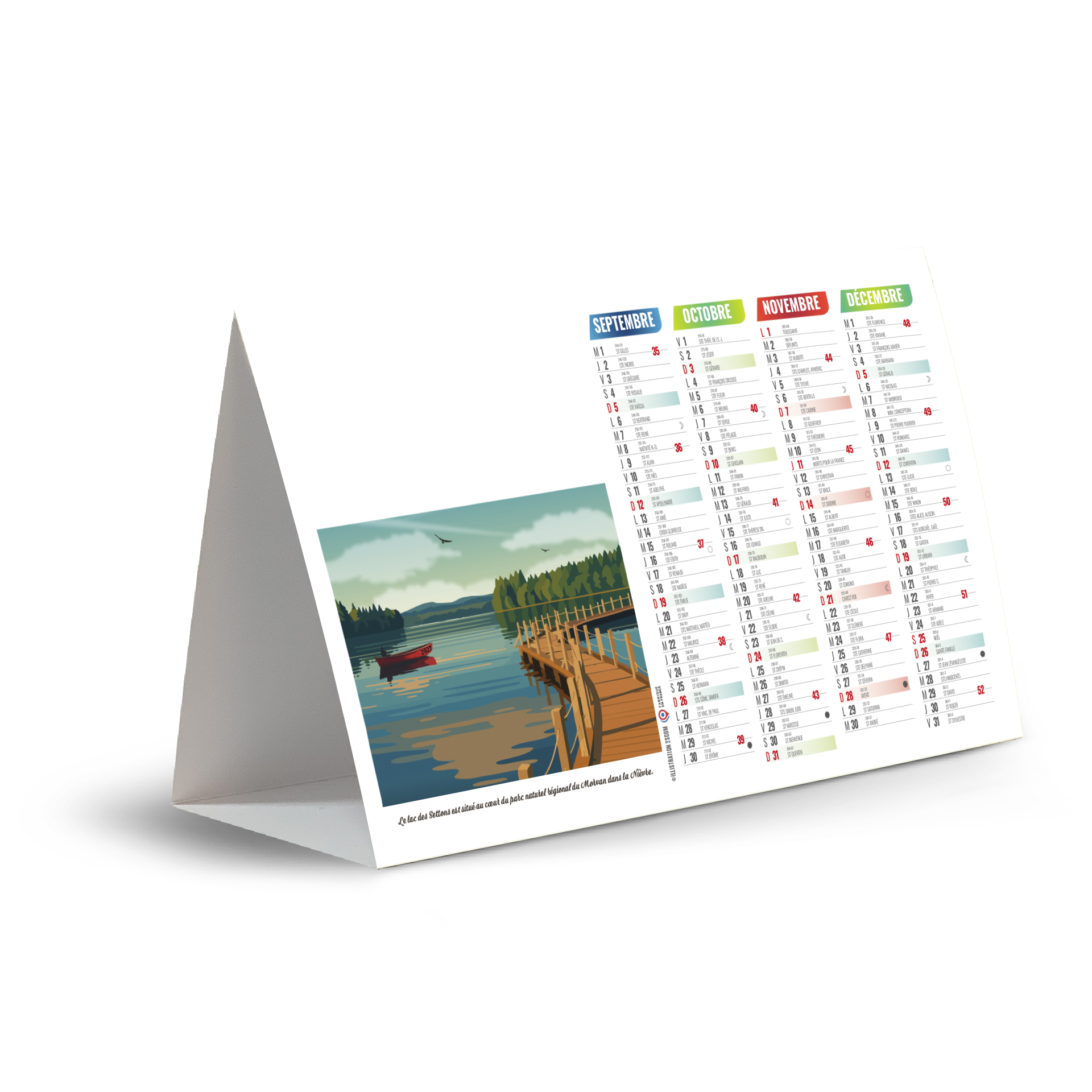 Vacances 2027 – Calendrier avec logo