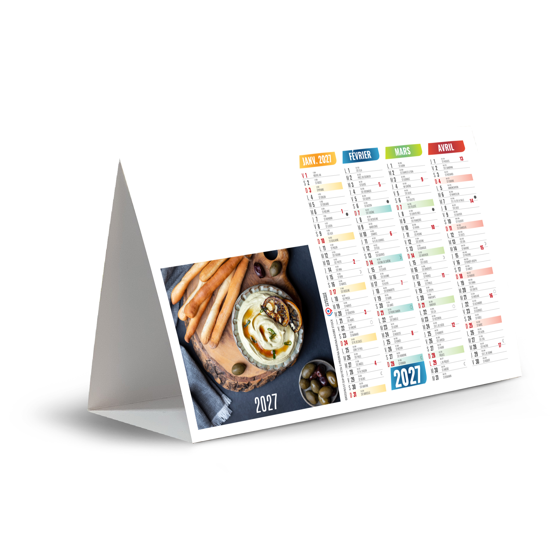 Cuisine rapide 2027 – Calendrier avec logo - vue 2