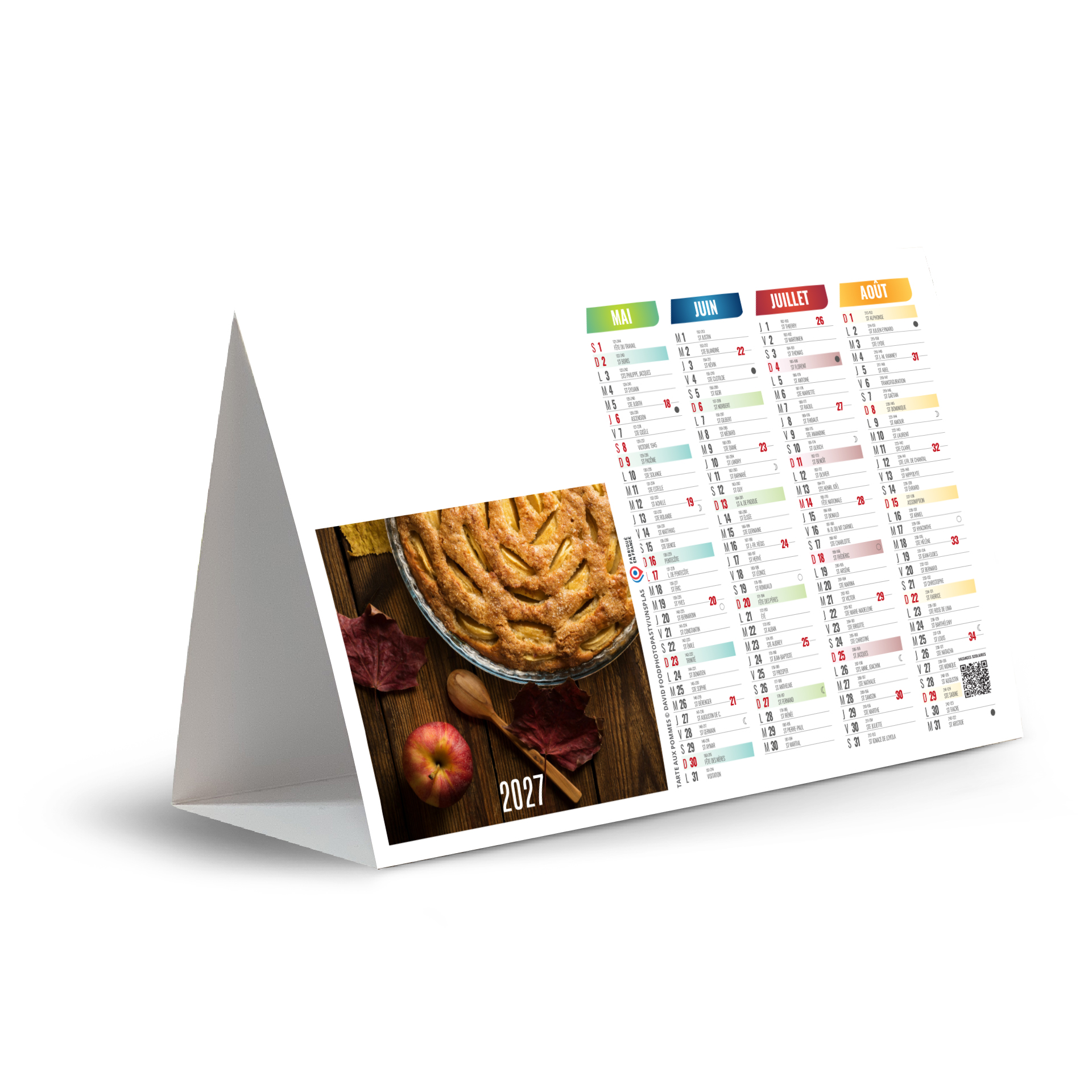 Cuisine rapide 2027 – Calendrier avec logo - vue 3