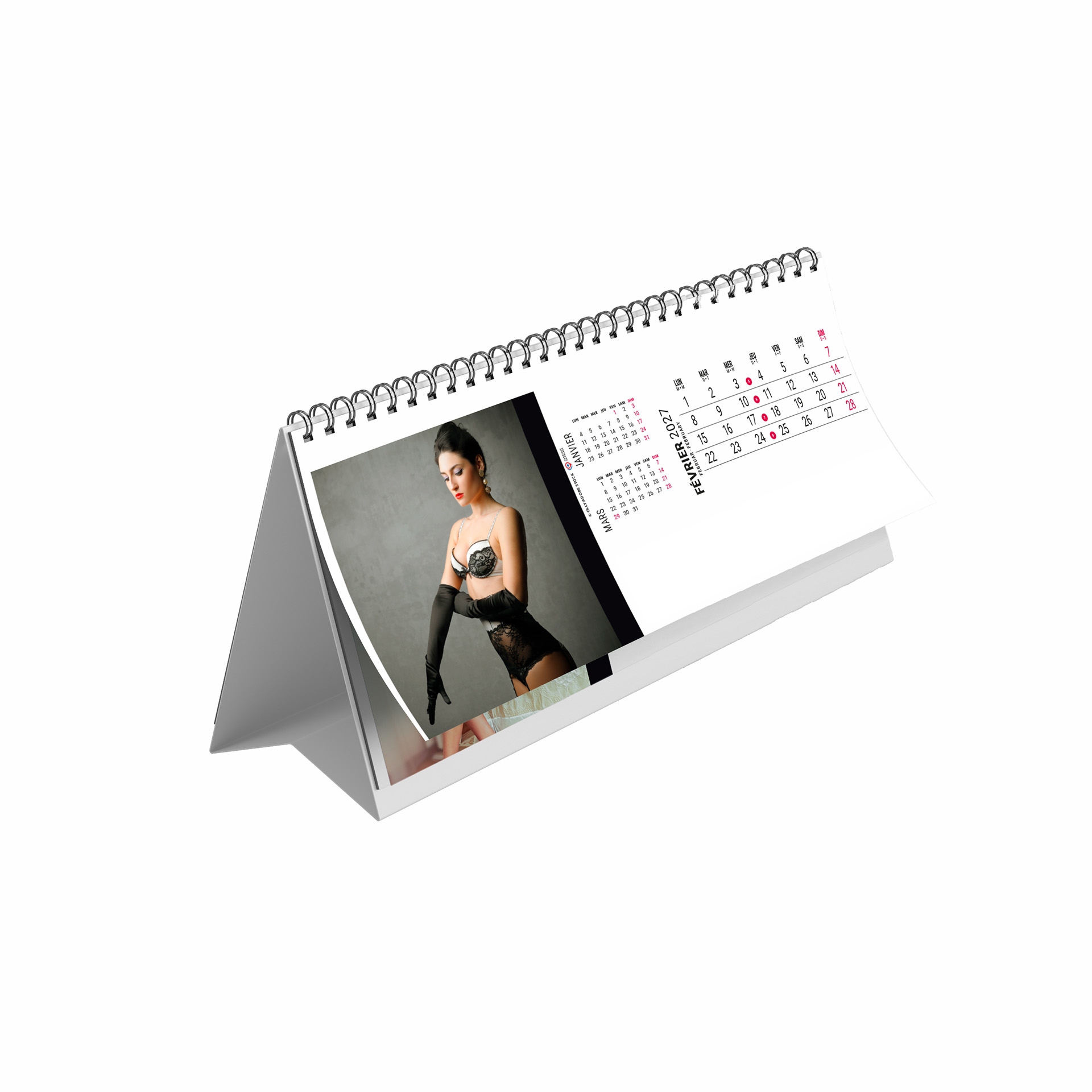 Flanelle 2027 – Calendrier avec logo - vue 3