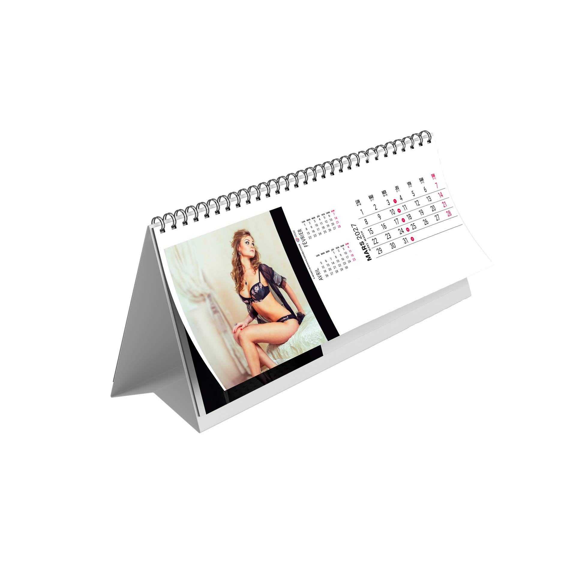 Flanelle 2027 – Calendrier avec logo - vue 4