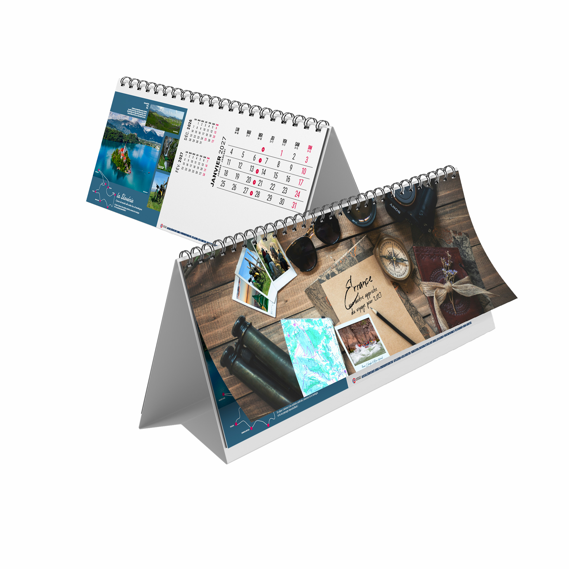 Errance 2027 – Calendrier avec logo - vue 1