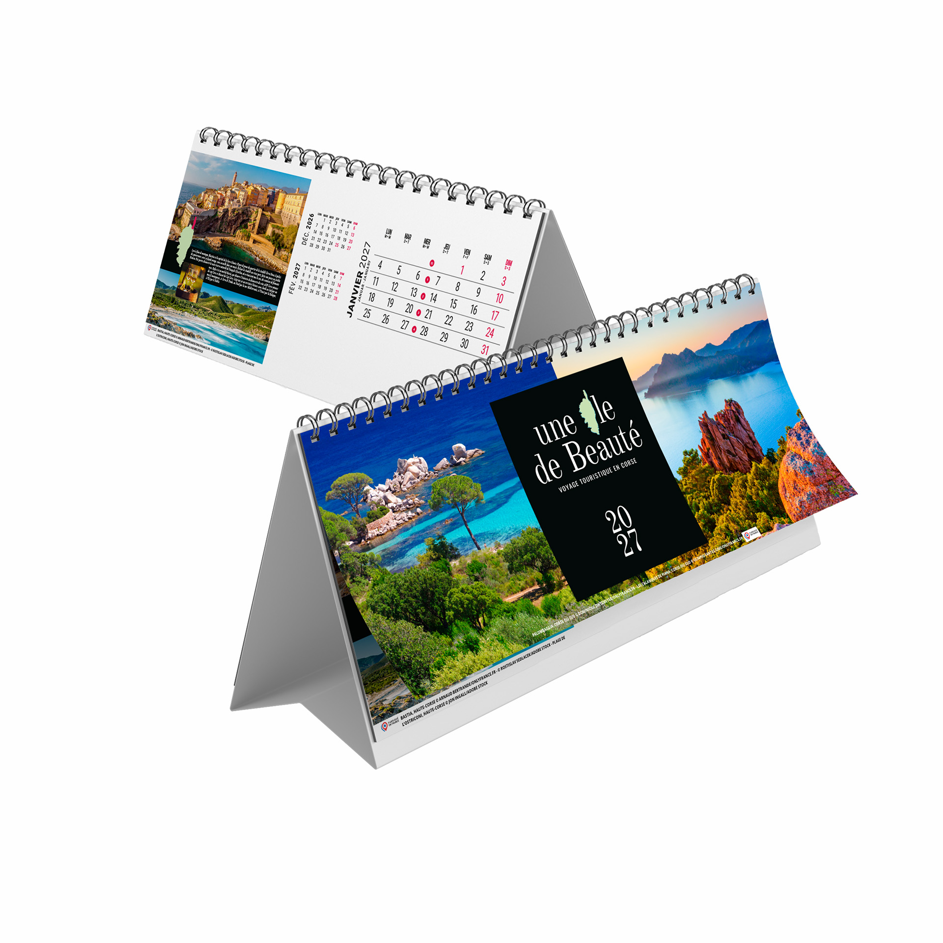 Une île de beauté 2027 – Calendrier avec logo - vue 1