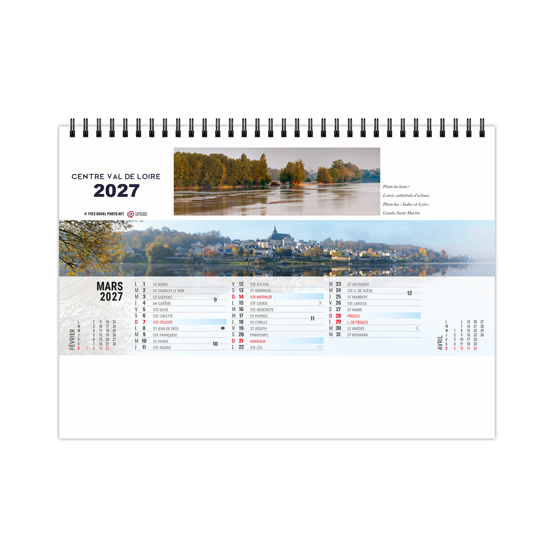Grand angle 2027 – Calendrier avec logo - vue 4