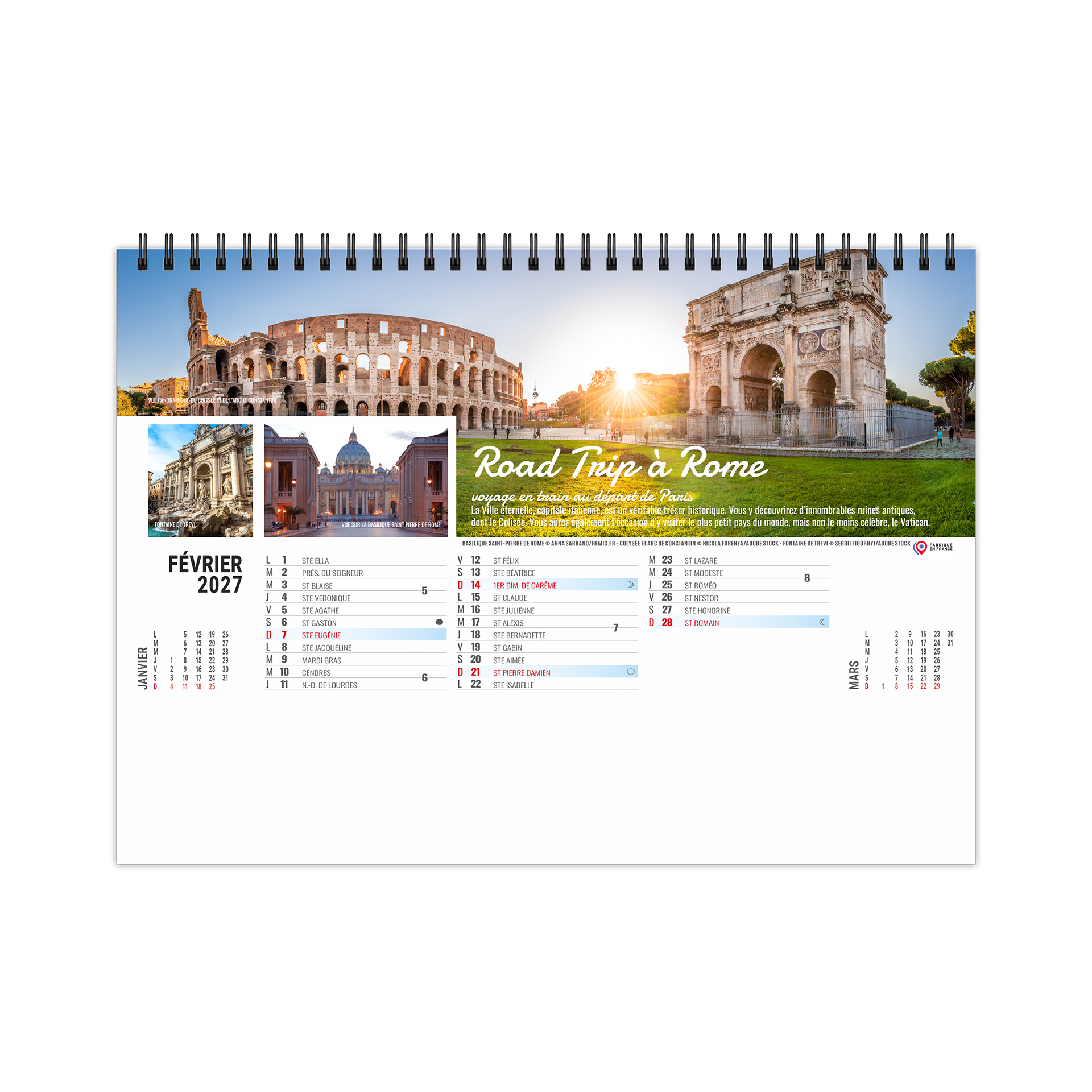 Sentiers 2027 – Calendrier avec logo - vue 3