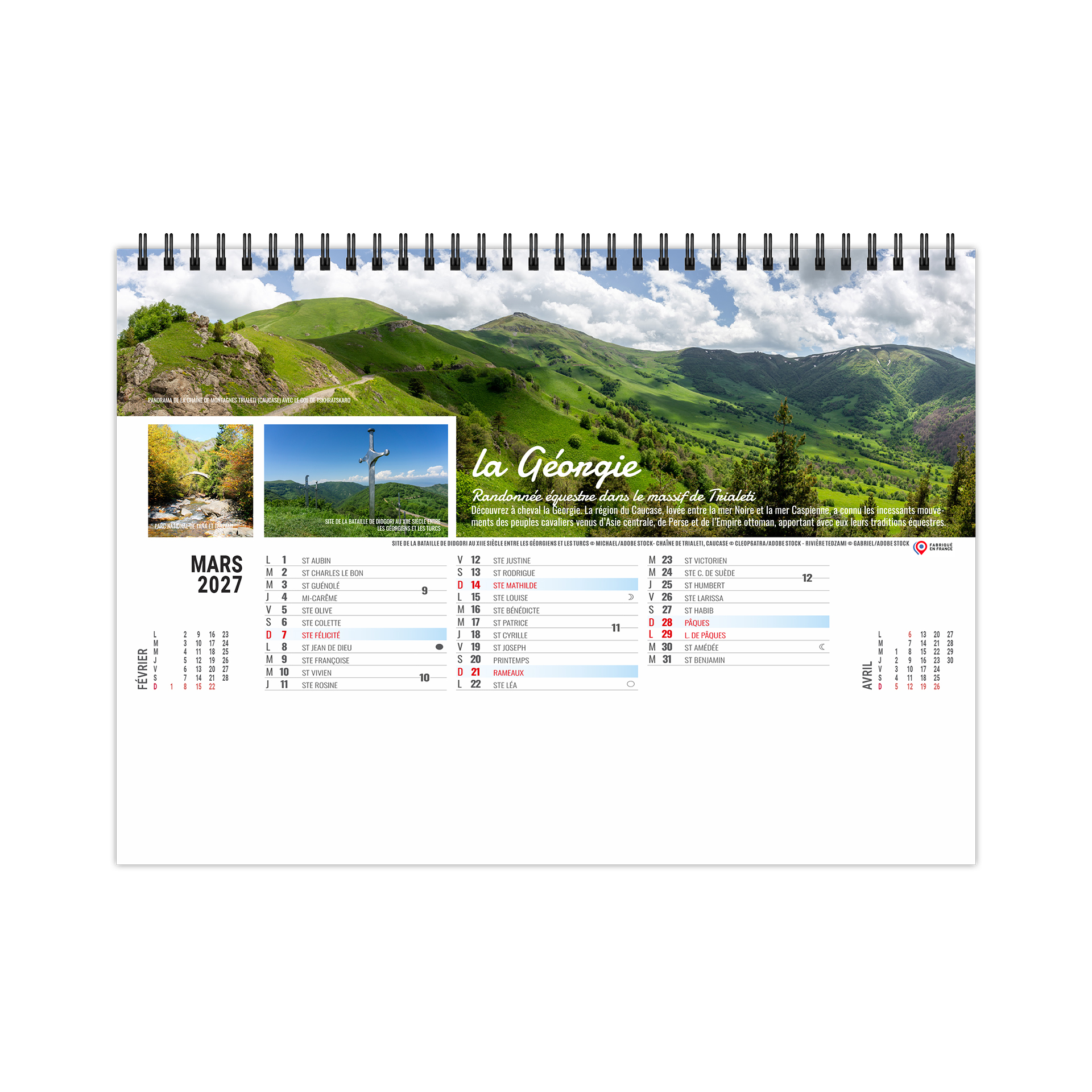 Sentiers 2027 – Calendrier avec logo - vue 4