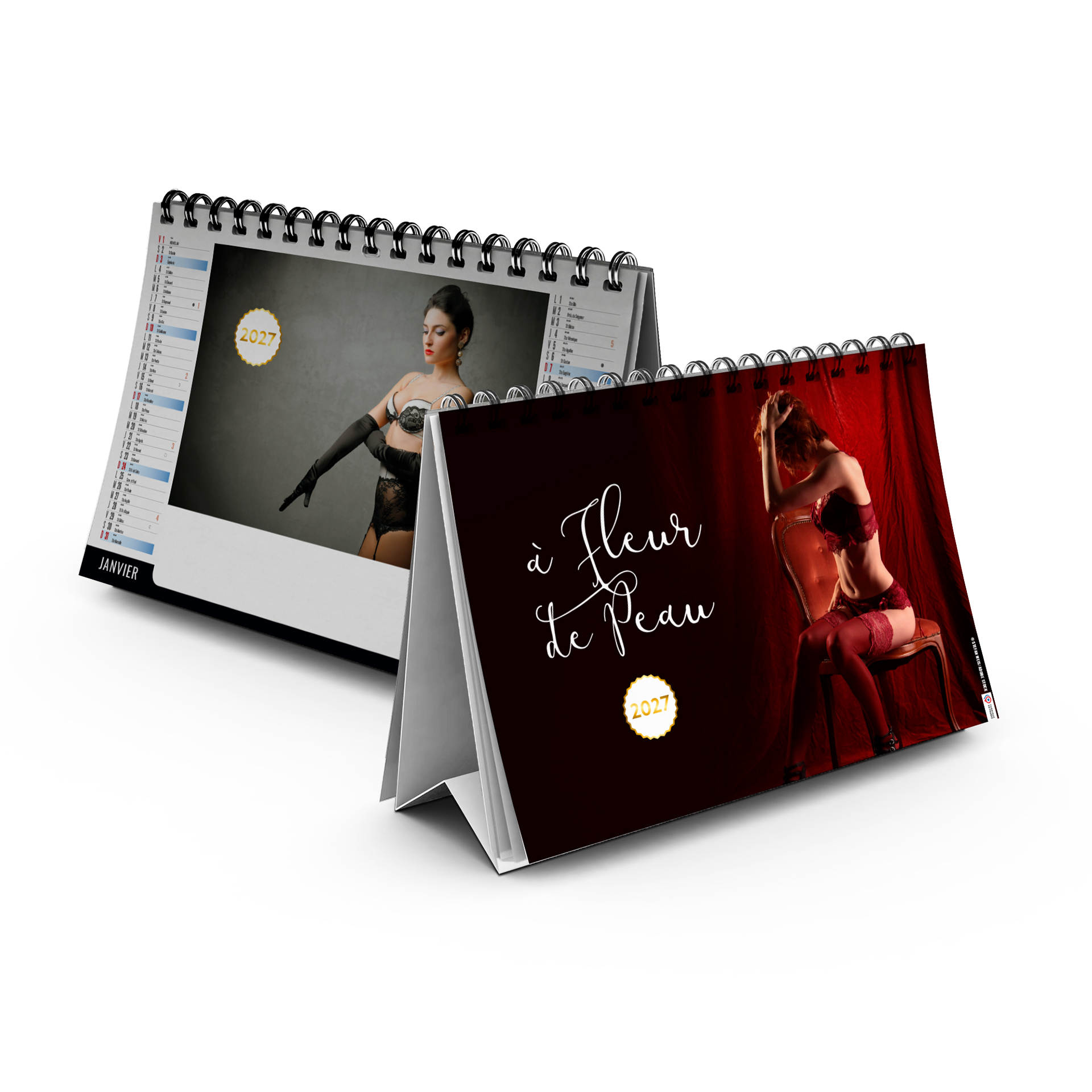 A fleur de peau 2027 – Calendrier avec logo - vue 1