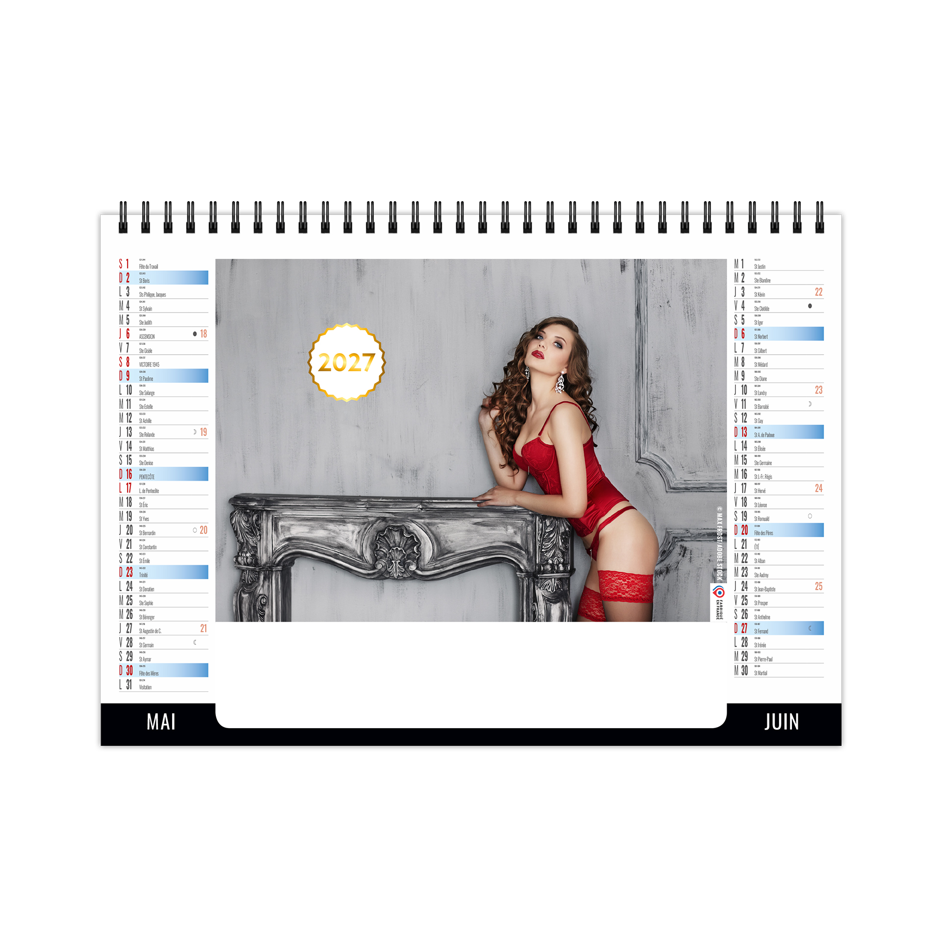 A fleur de peau 2027 – Calendrier avec logo - vue 4