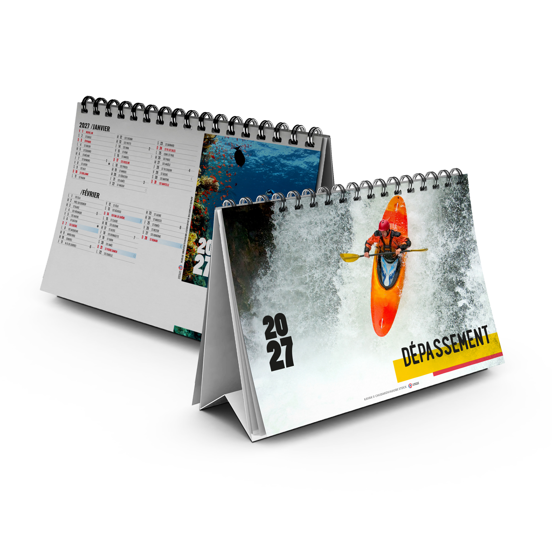 Dépassement 2027 – Calendrier avec logo - vue 1