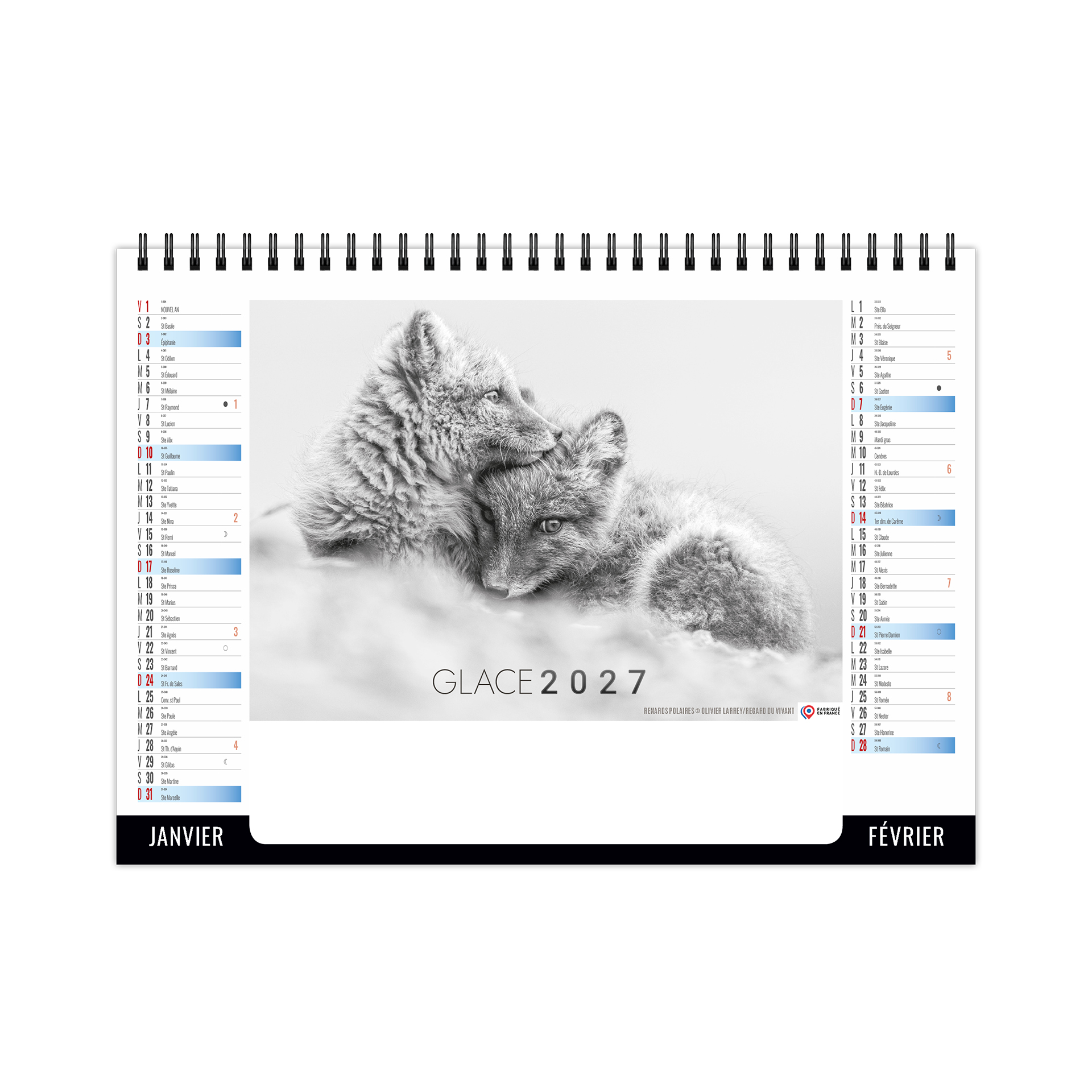 Glace 2027 – Calendrier avec logo - vue 2
