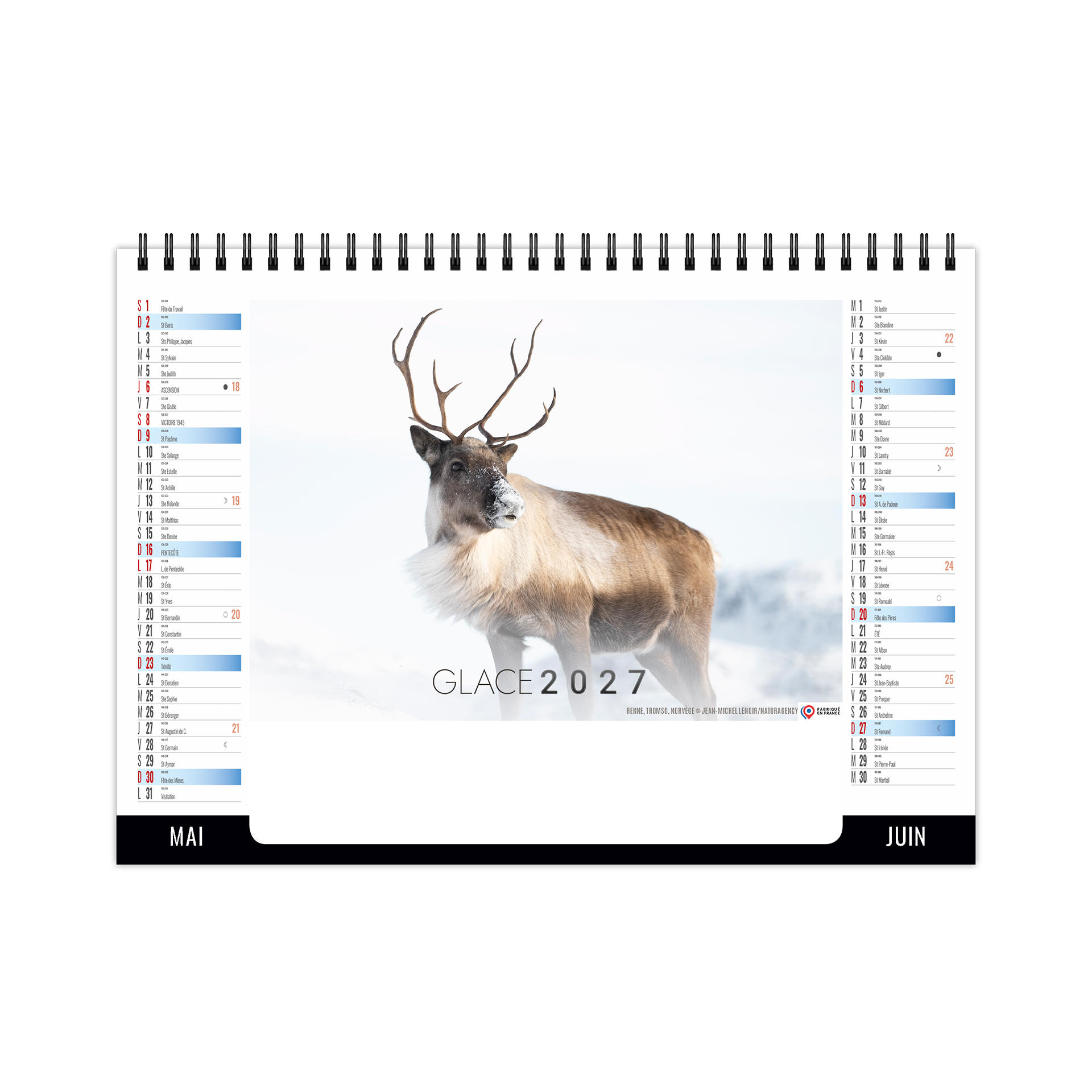Glace 2027 – Calendrier avec logo - vue 4