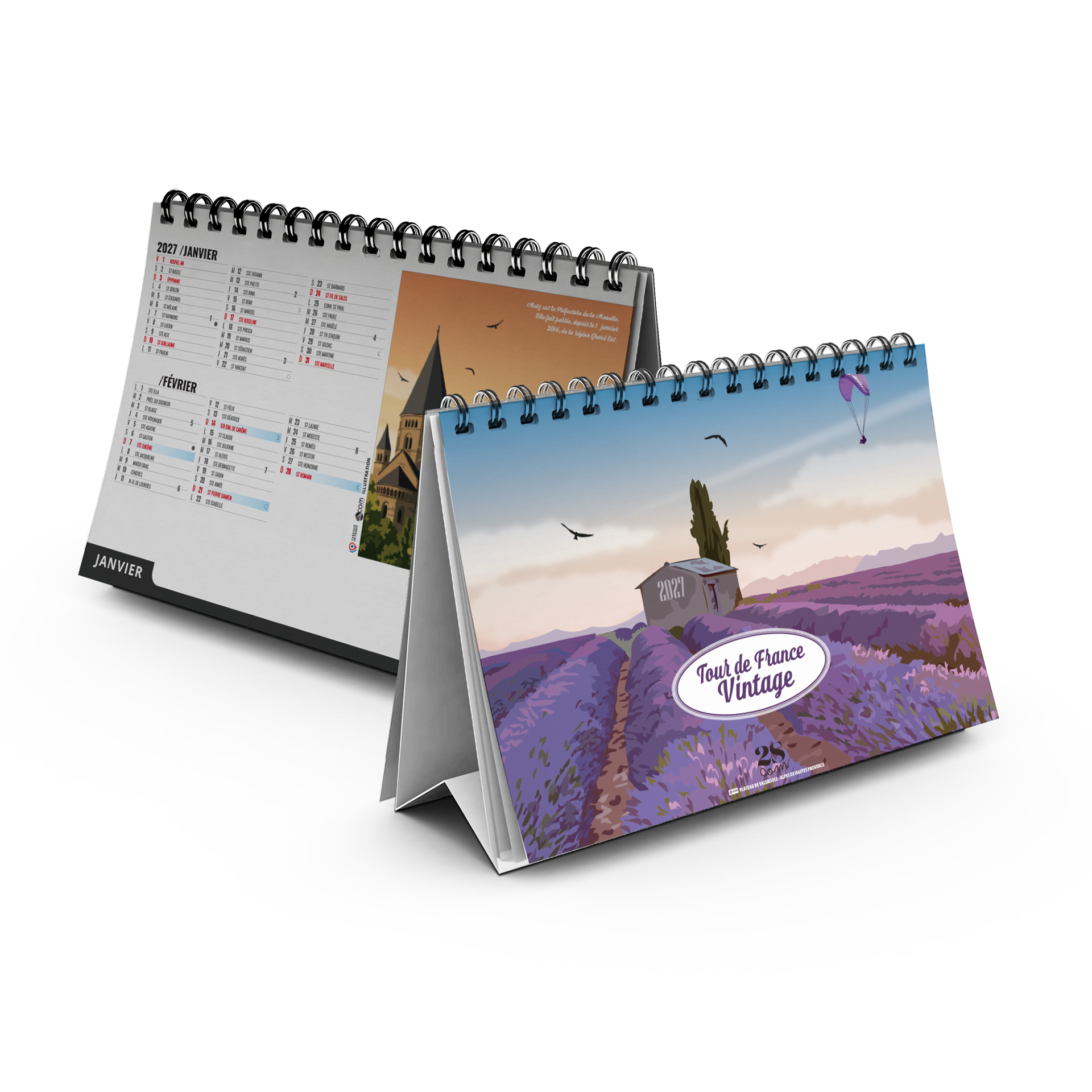 Illustrations 2027 – Calendrier avec logo - vue 1