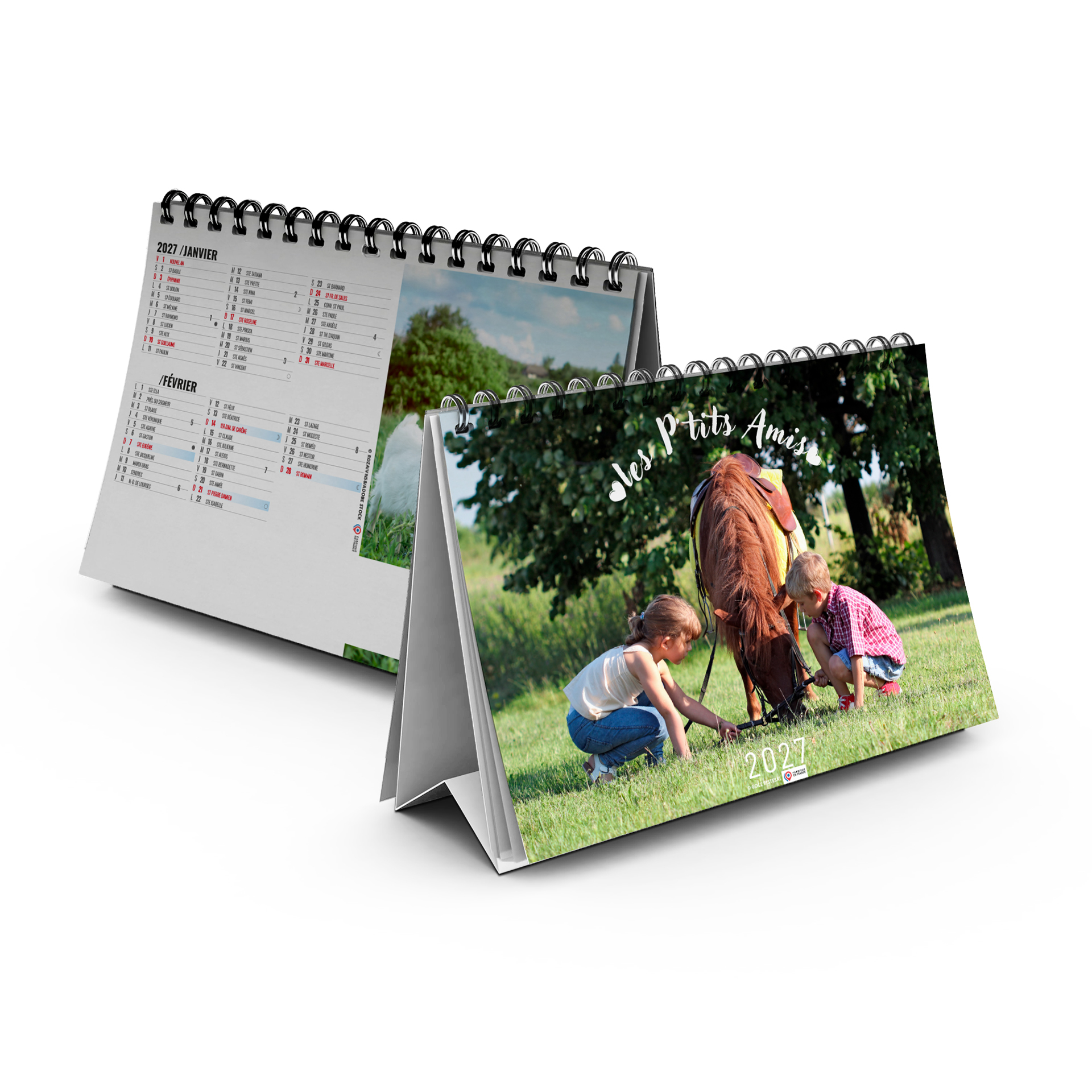 P'tits amis 2027 – Calendrier avec logo