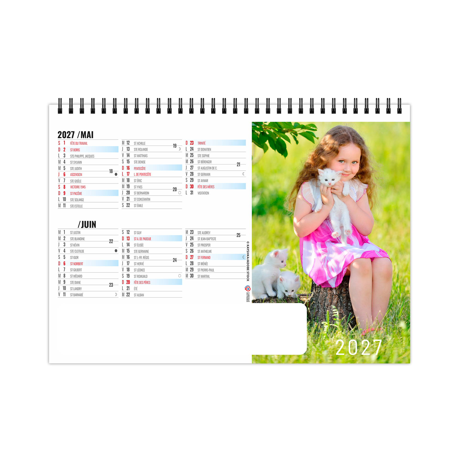 P'tits amis 2027 – Calendrier avec logo - vue 4
