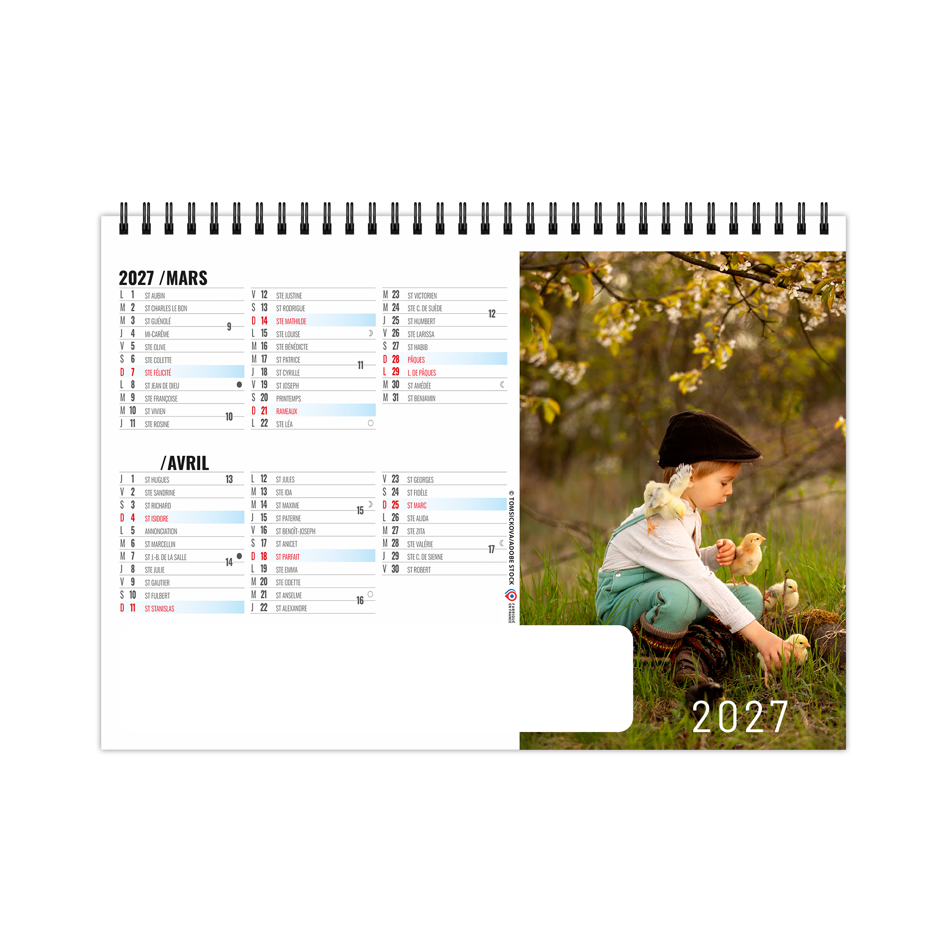P'tits amis 2027 – Calendrier avec logo - vue 3