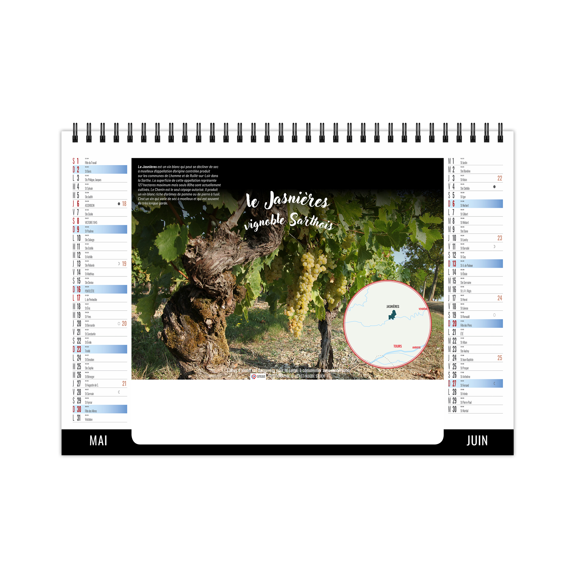 Vendanges 2027 – Calendrier avec logo - vue 4