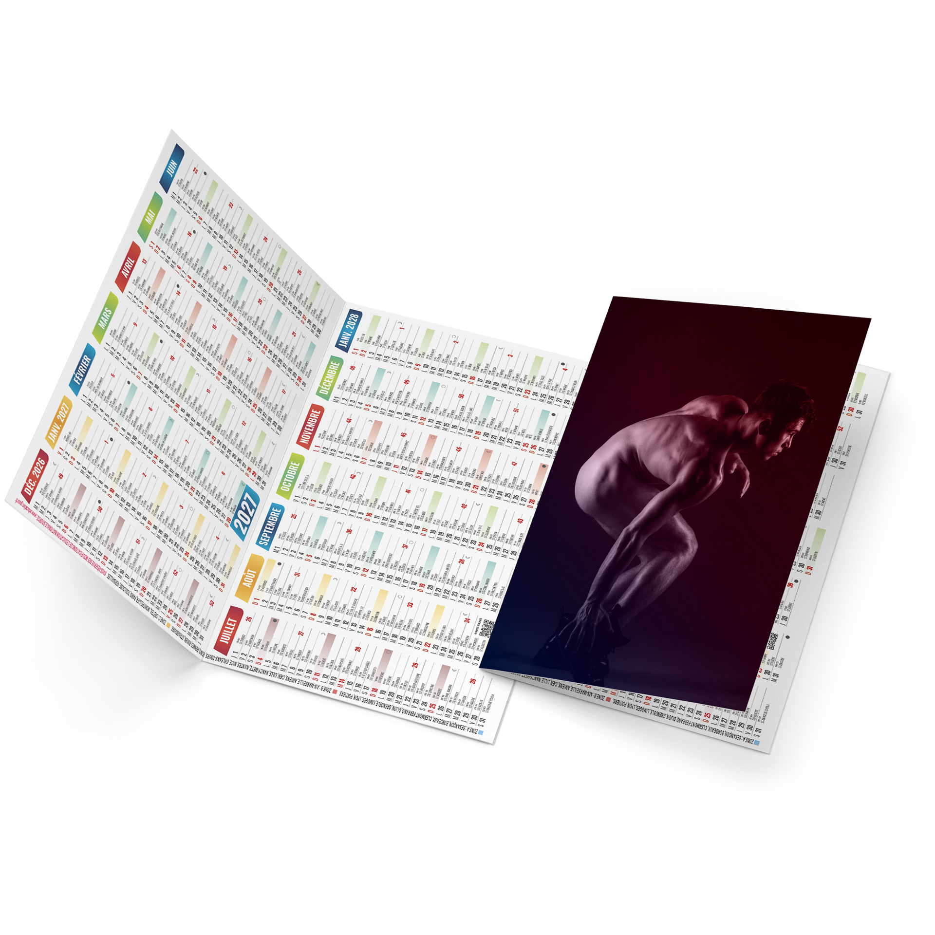 Adam 2027 – Calendrier avec logo - vue 2