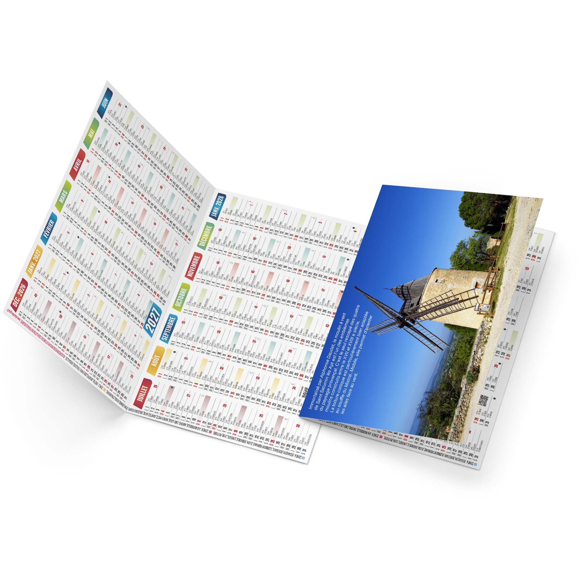 Ange 2027 – Calendrier avec logo - vue 3