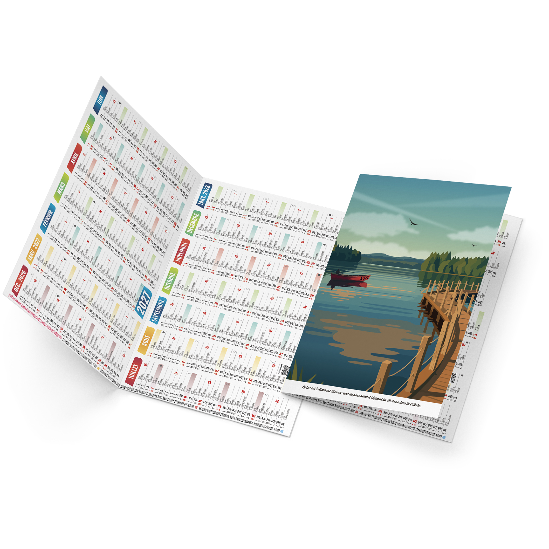 Lila 2027 – Calendrier avec logo - vue 2