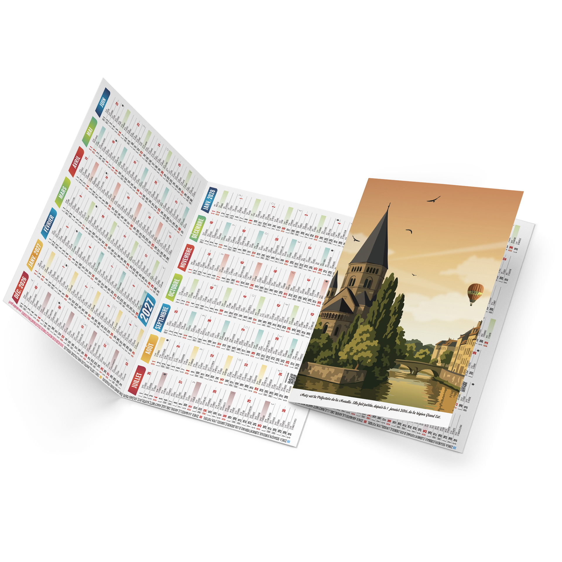 Lila 2027 – Calendrier avec logo - vue 4