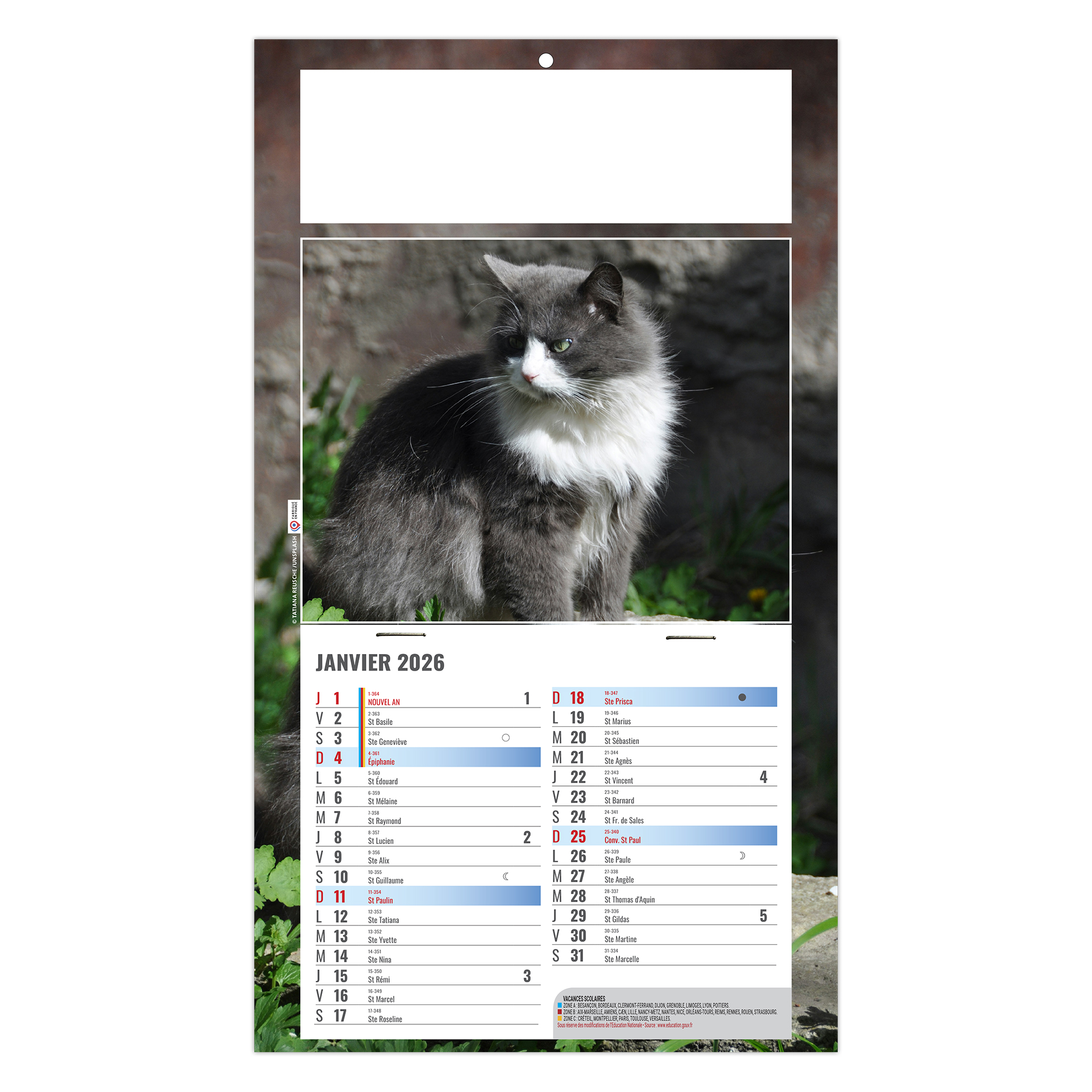 César 2027 – Calendrier avec logo - vue 3