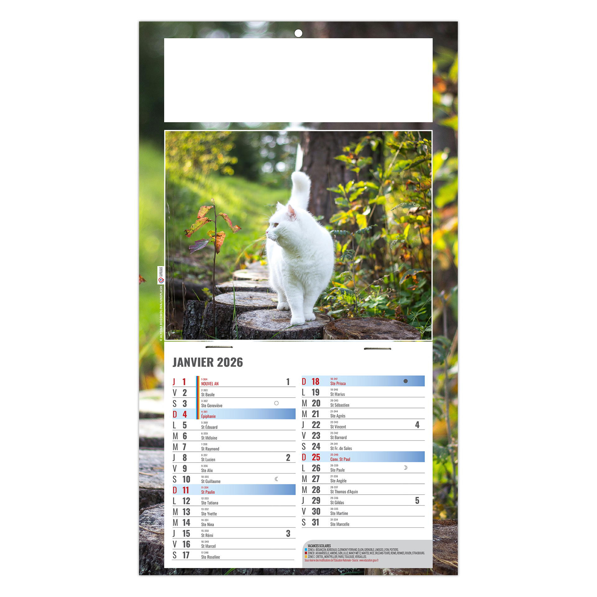 César 2027 – Calendrier avec logo - vue 4