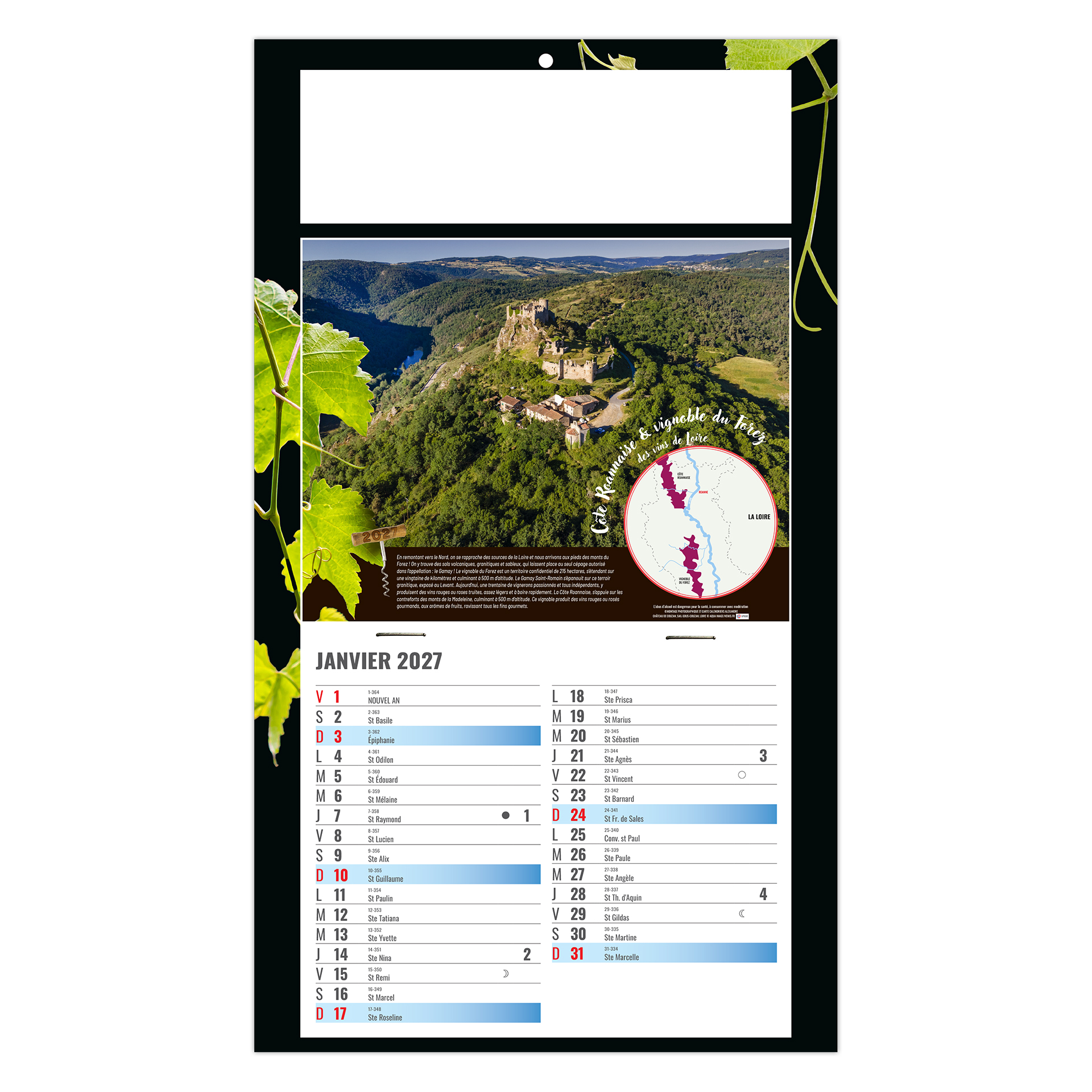 Coralie 2027 – Calendrier avec logo - vue 4