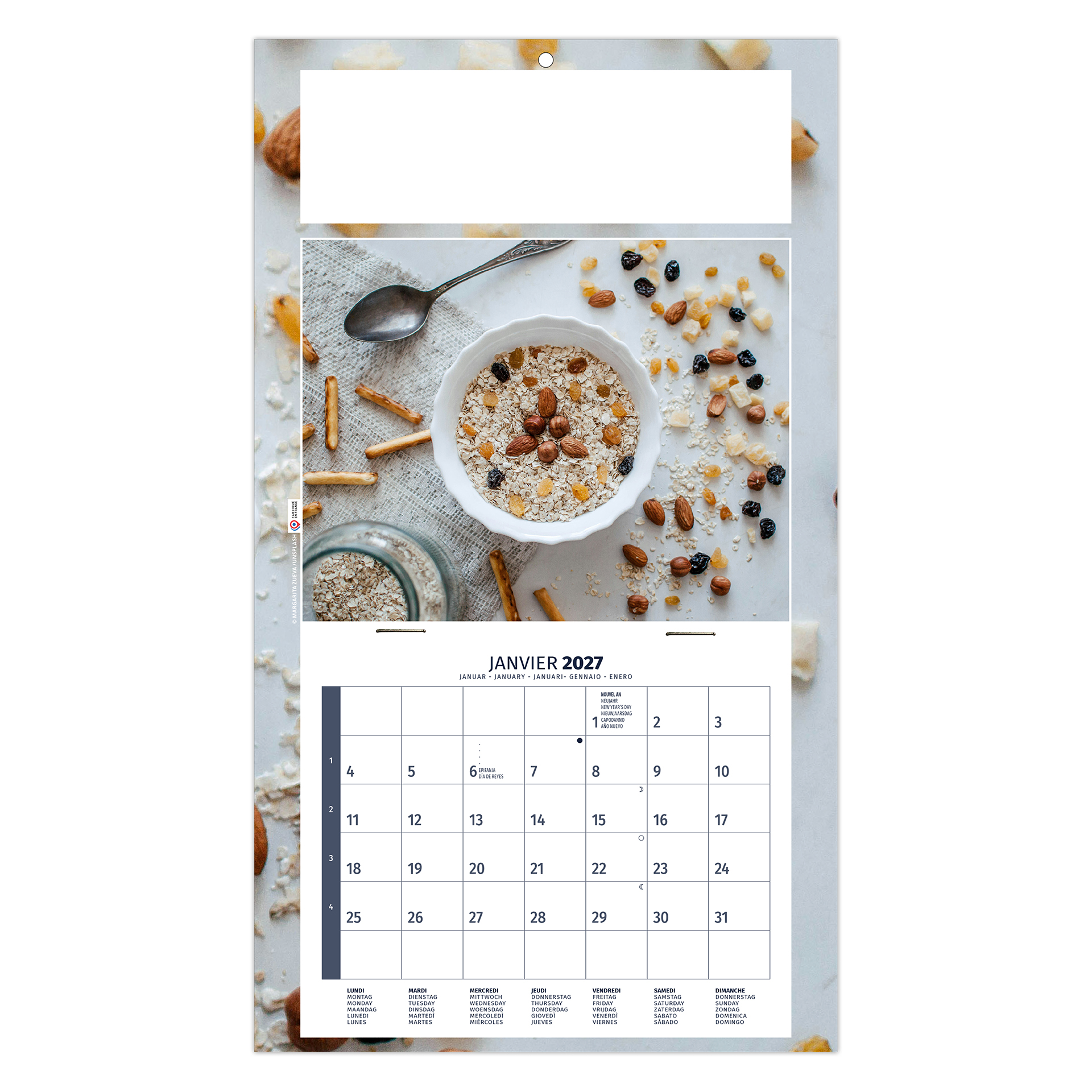 Diet 2027 – Calendrier avec logo - vue 3