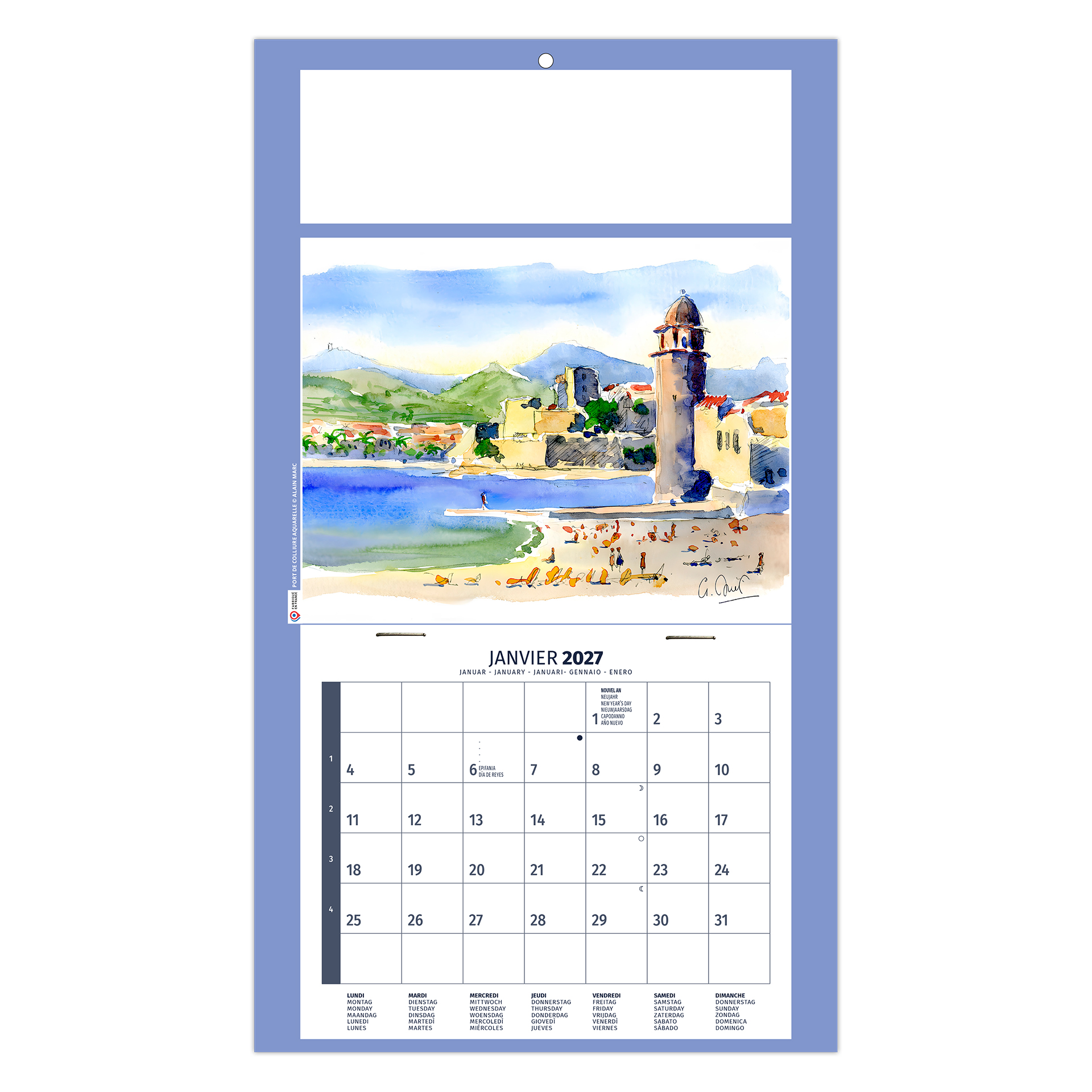 Émilie 2027 – Calendrier avec logo